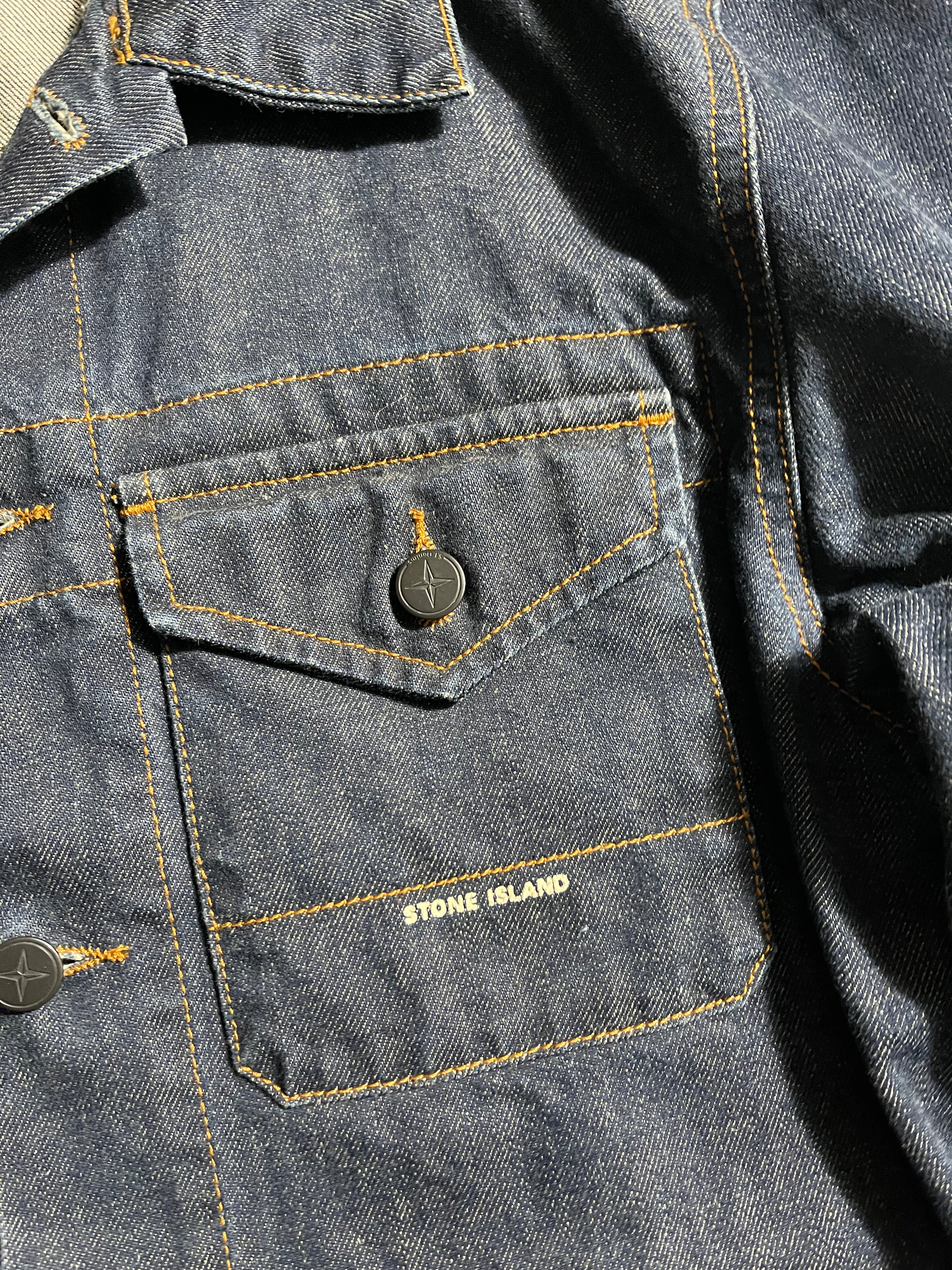 Stone Island Jeans Jacket Vintage Y2K M Mens