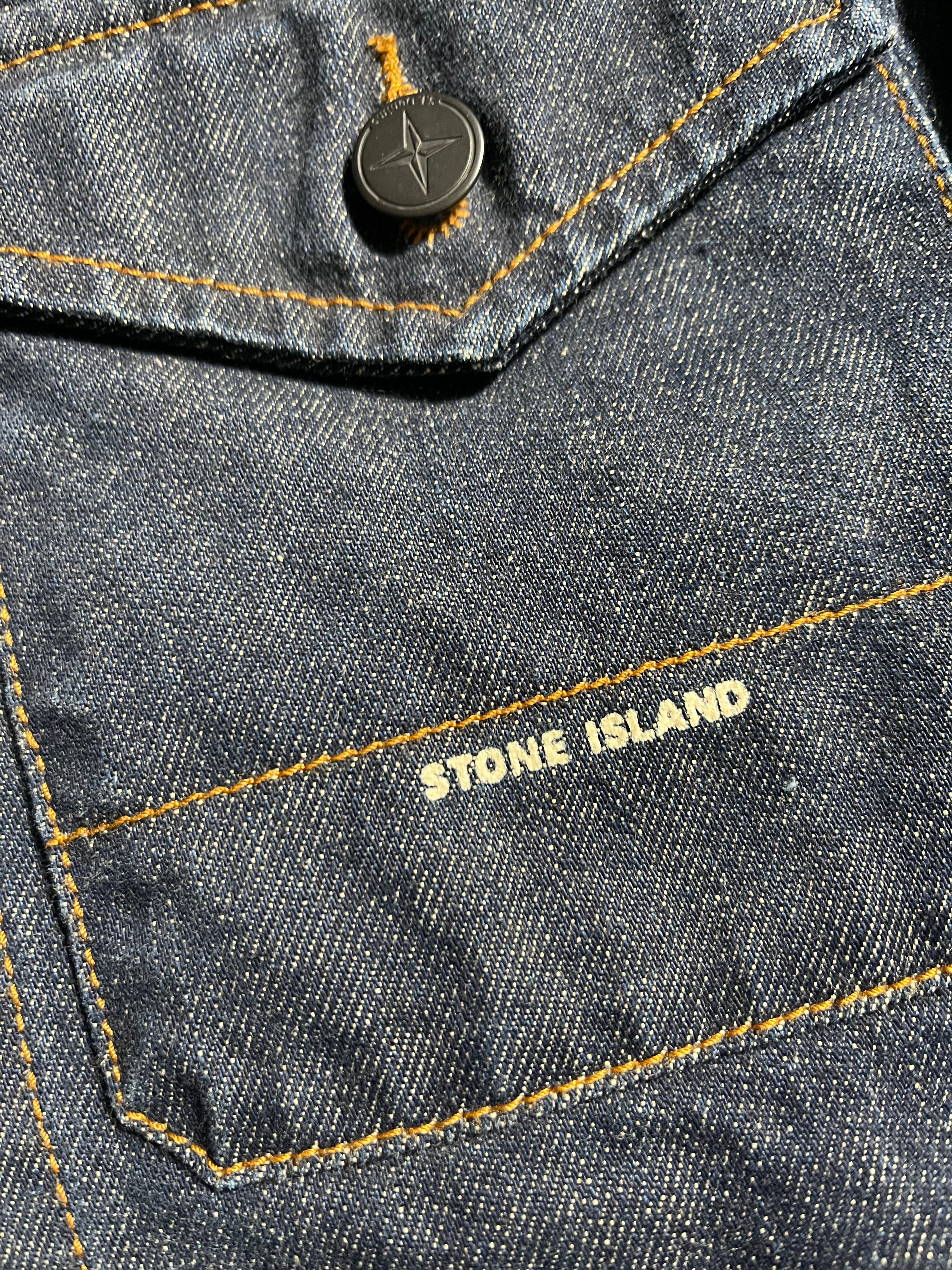 Stone Island Jeans Jacket Vintage Y2K M Mens