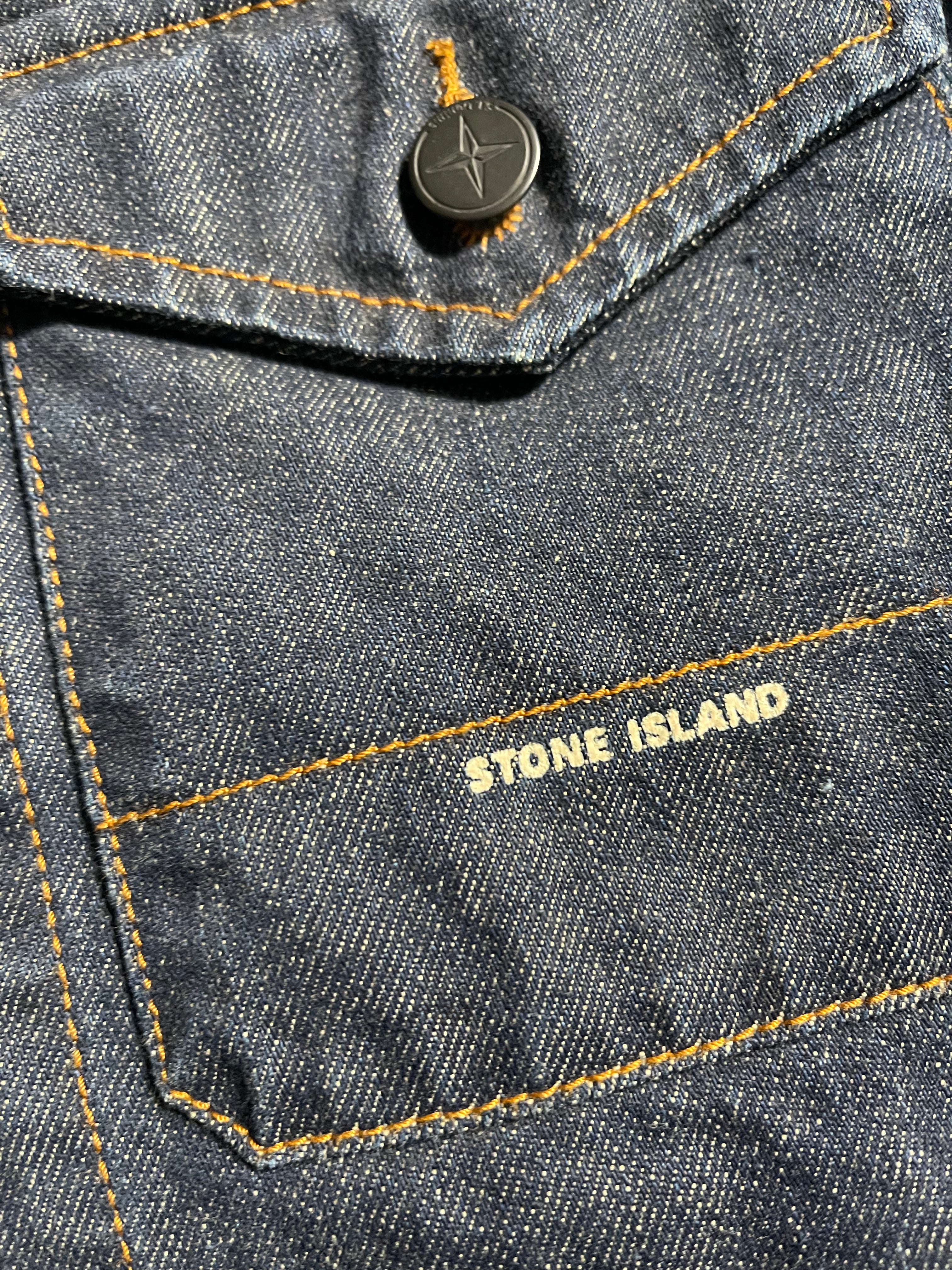 Stone Island Jeans Jacket Vintage Y2K M Mens
