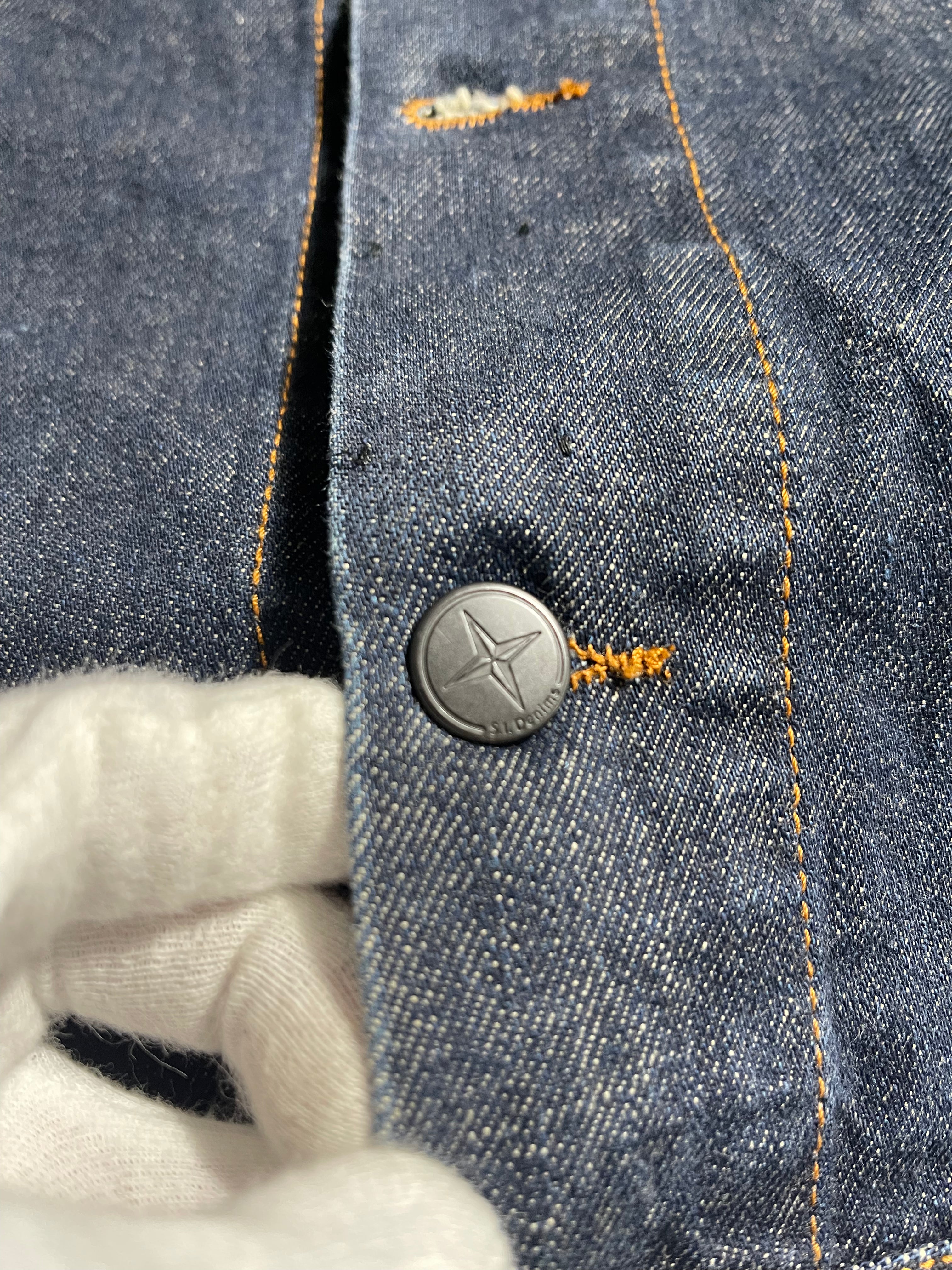 Stone Island Jeans Jacket Vintage Y2K M Mens