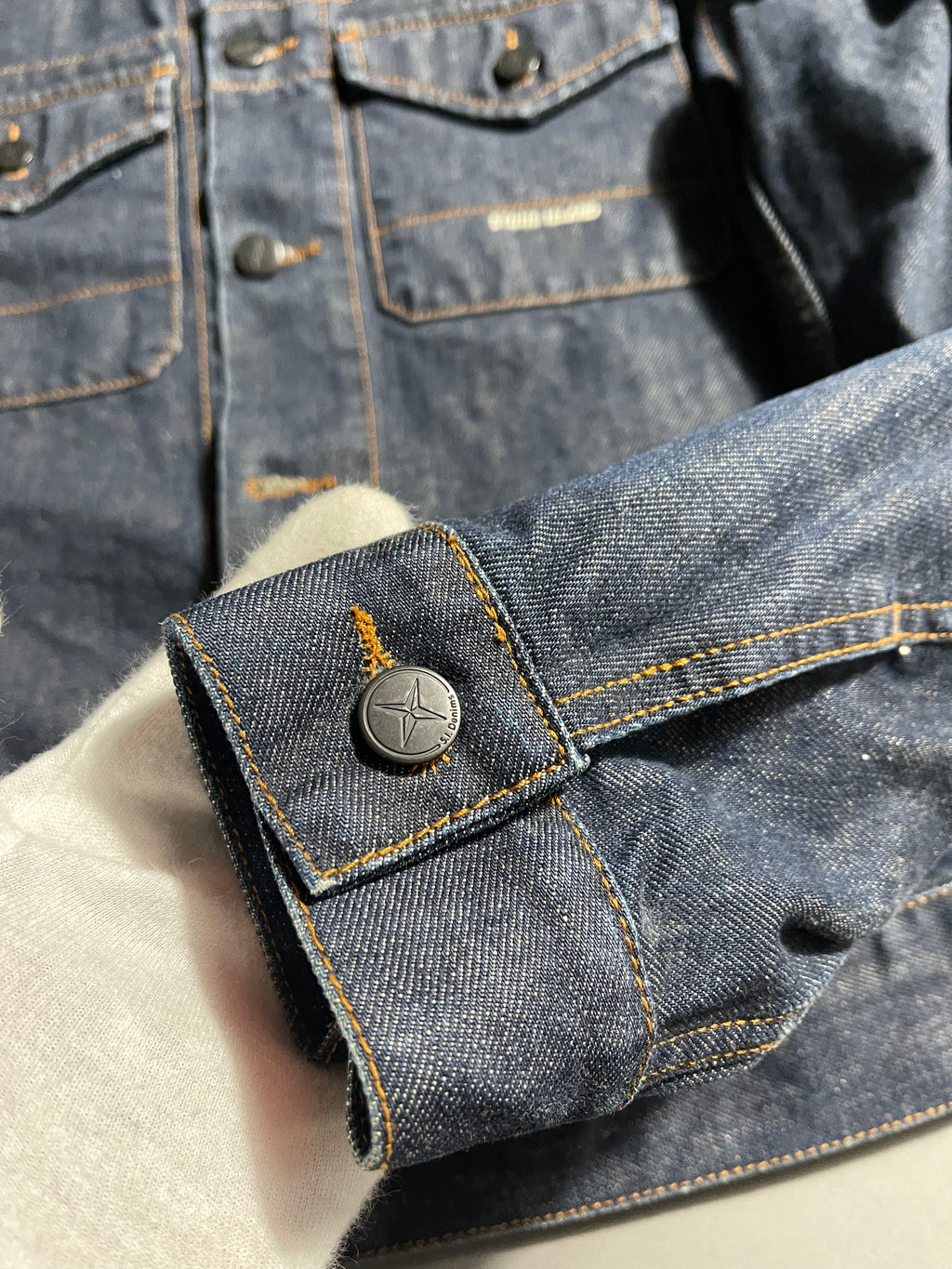 Stone Island Jeans Jacket Vintage Y2K M Mens