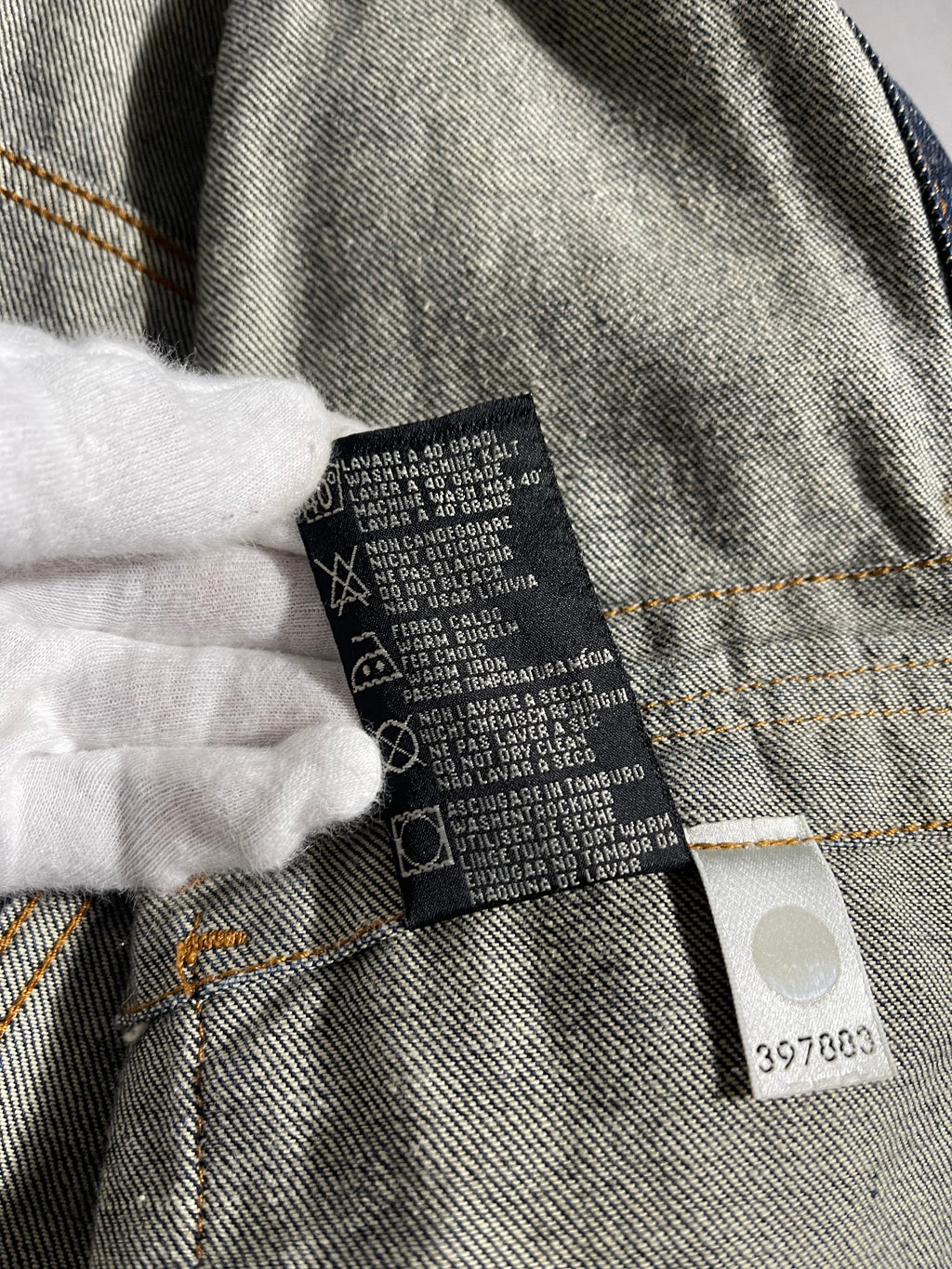 Stone Island Jeans Jacket Vintage Y2K M Mens