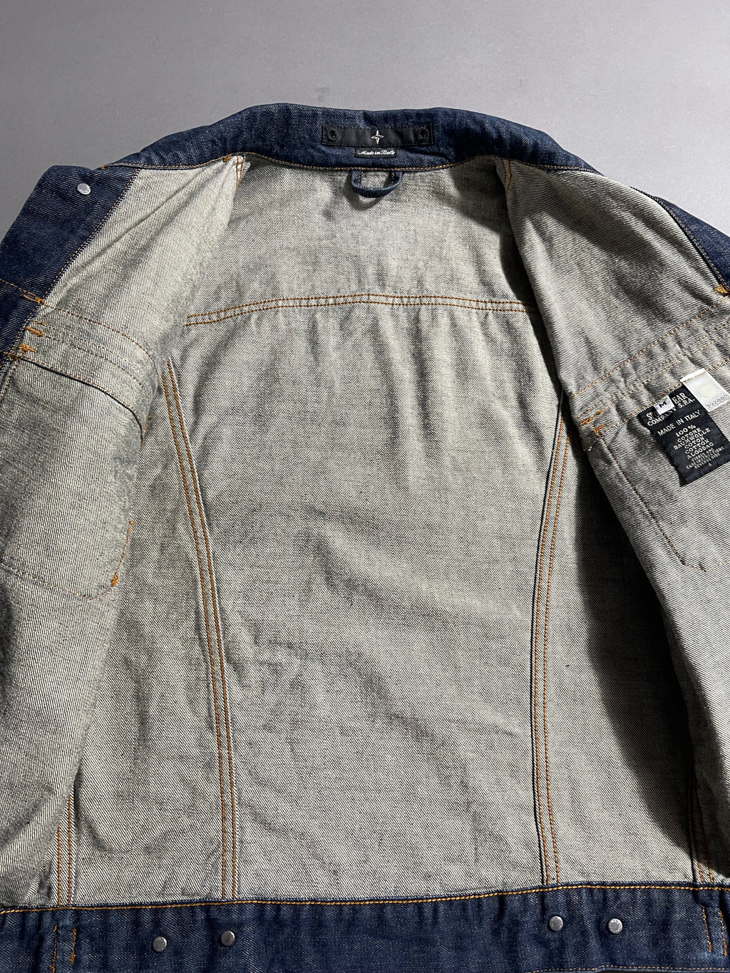 Stone Island Jeans Jacket Vintage Y2K M Mens