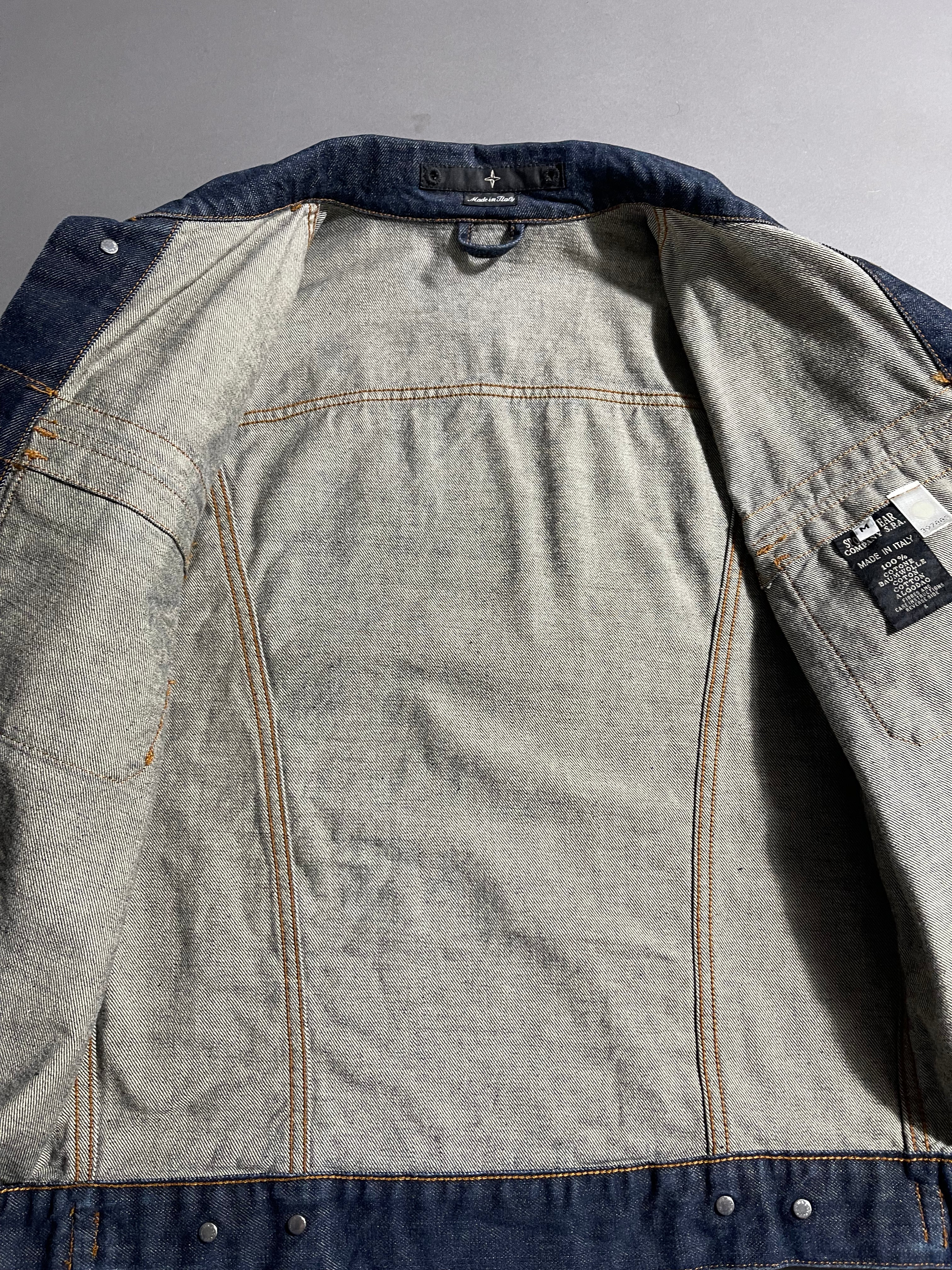 Stone Island Jeans Jacket Vintage Y2K M Mens