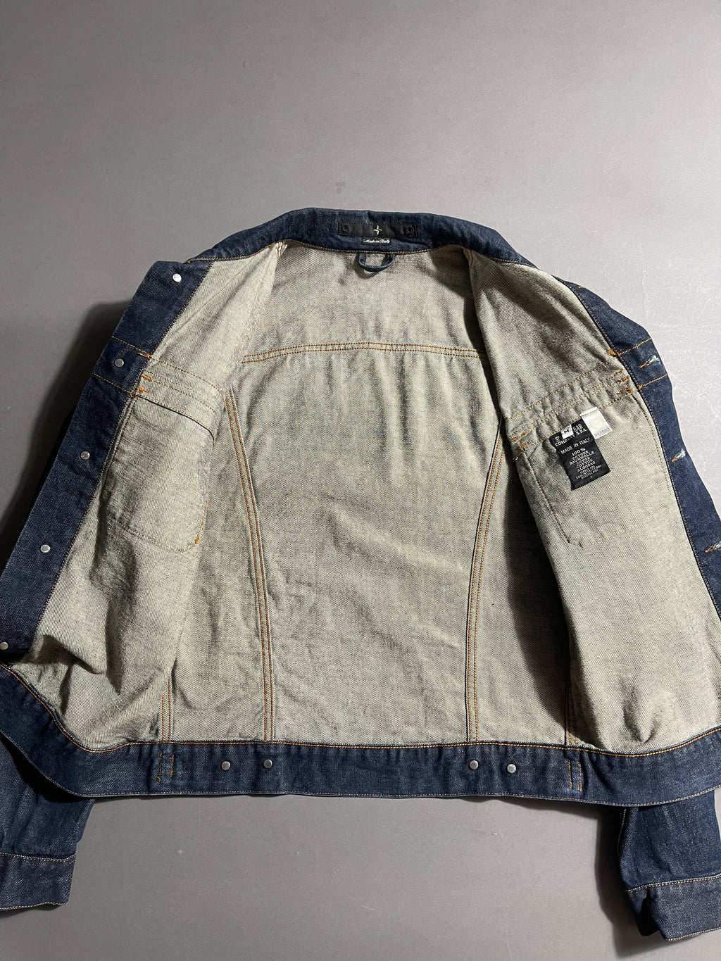 Stone Island Jeans Jacket Vintage Y2K M Mens