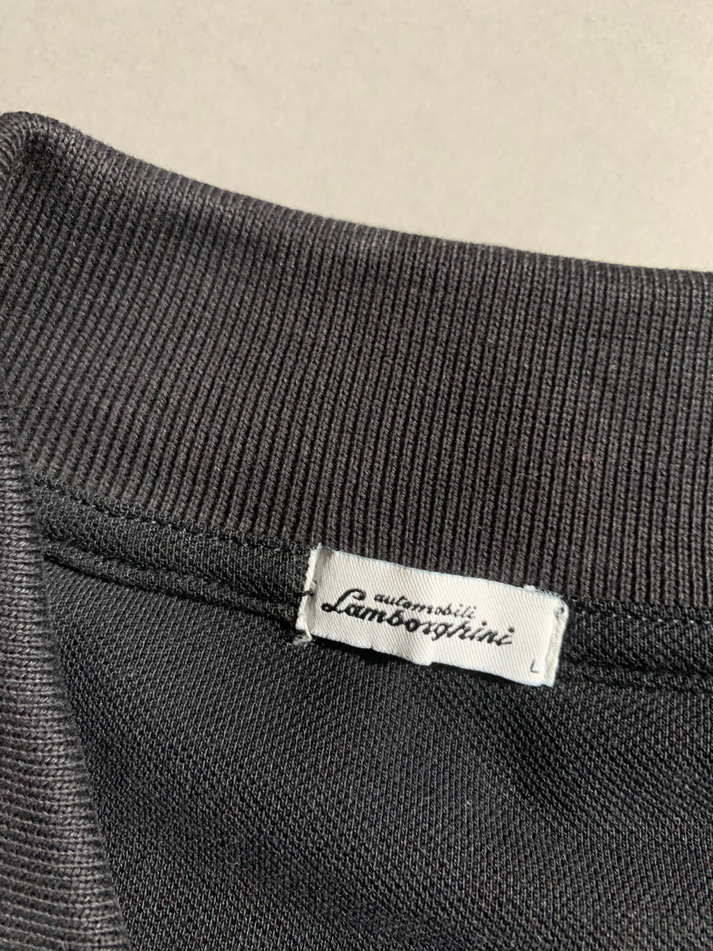 Lamborghini Y2K Polo Shirt Long Sleeve L Mens
