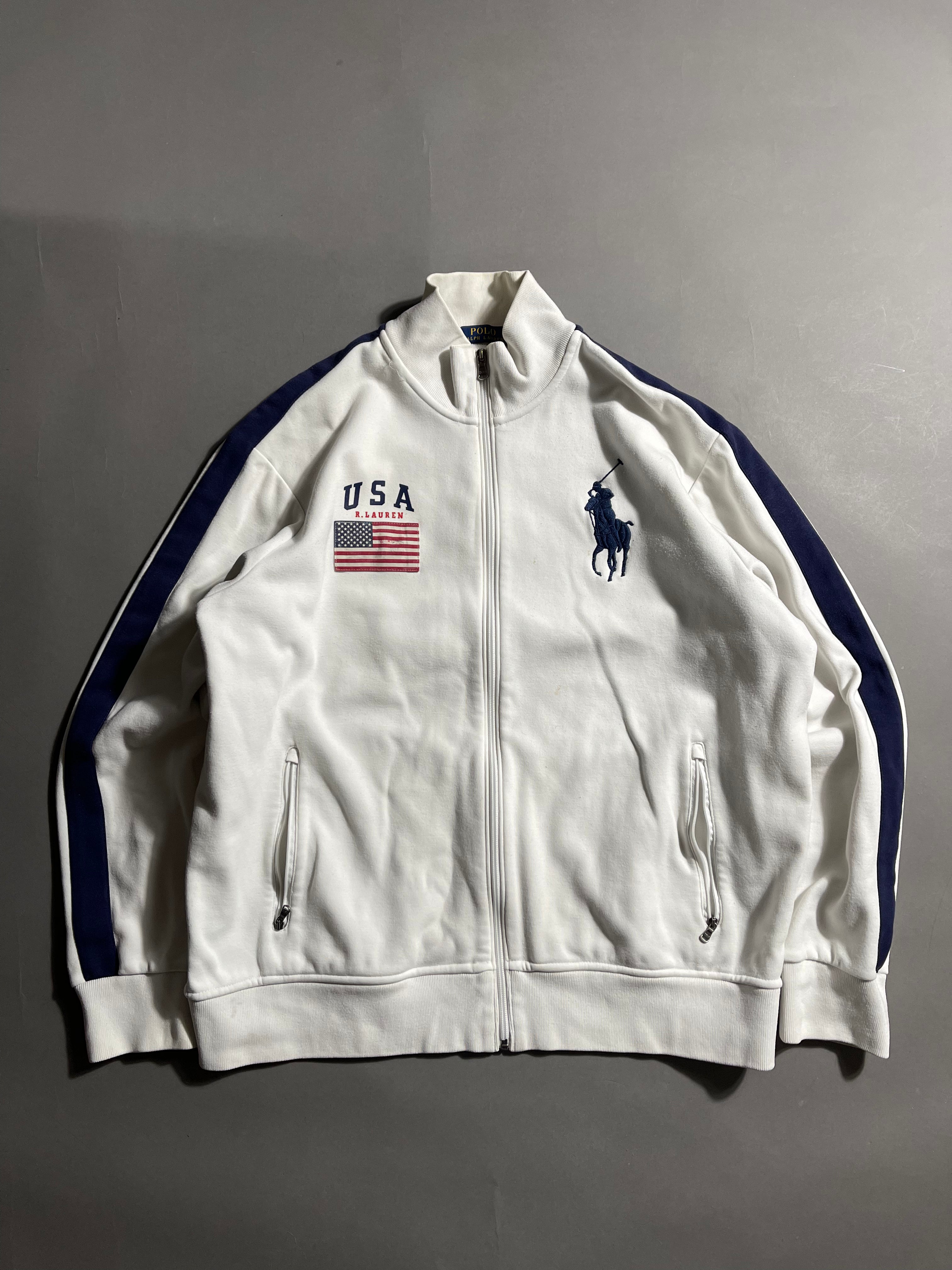 Polo Ralph Lauren USA Vintage Y2K Windbreaker L Mens