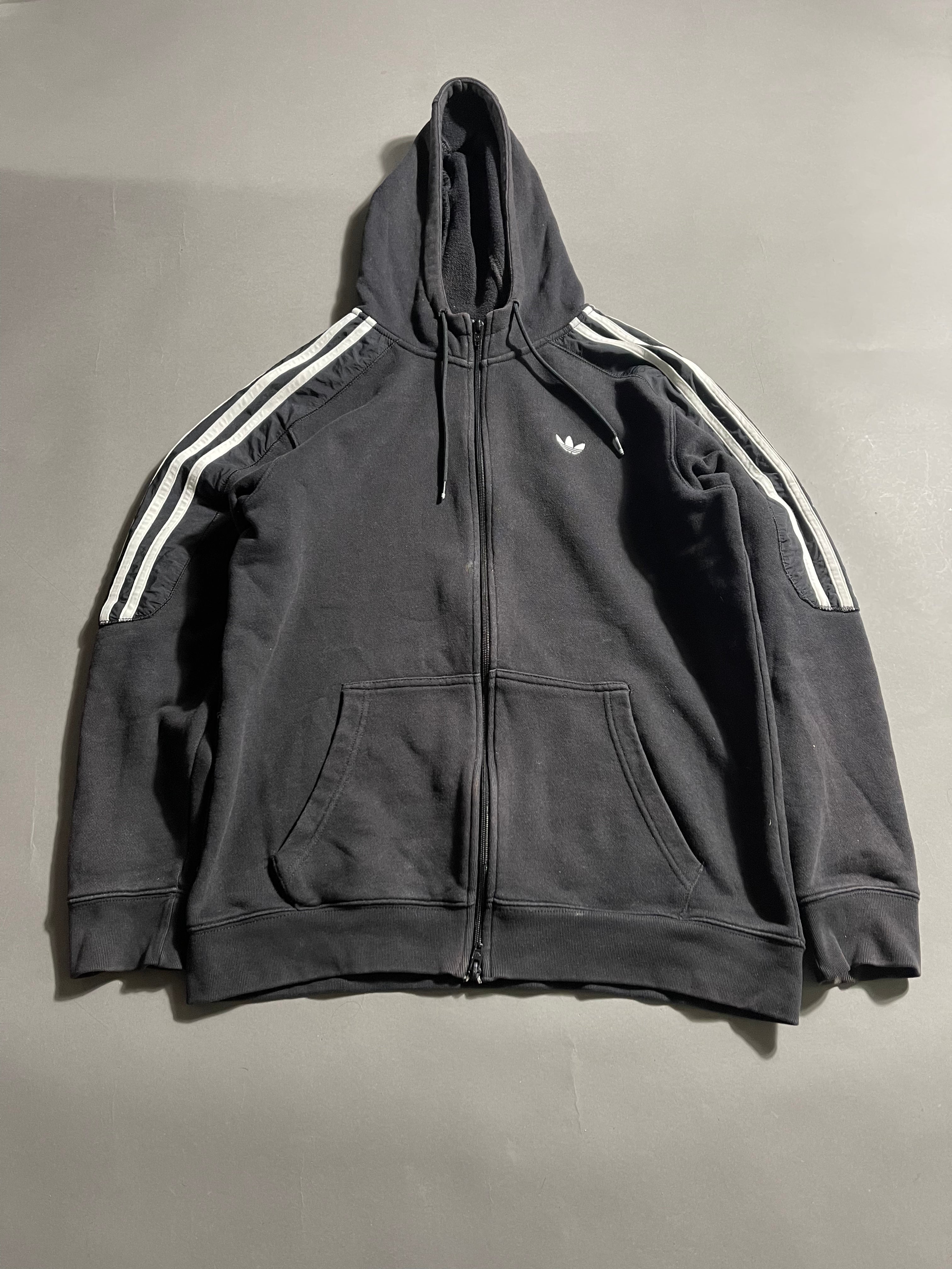 Adidas Vintage Y2K Zip Hoodie M Mens