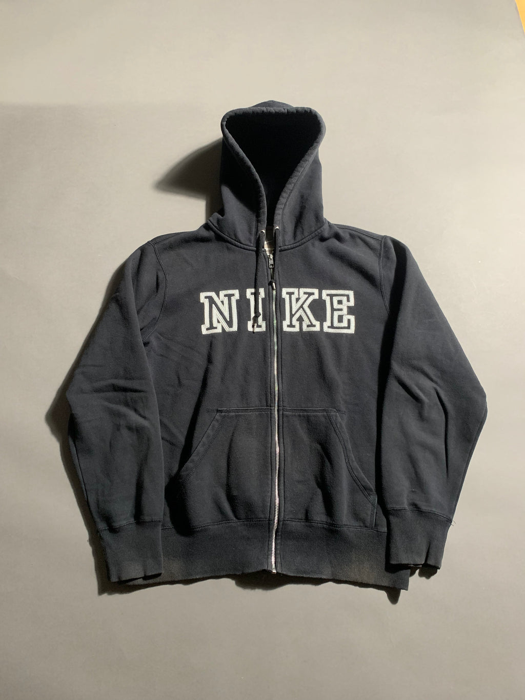 Nike Vintage Y2K Zip Hoodie Faded L Mens