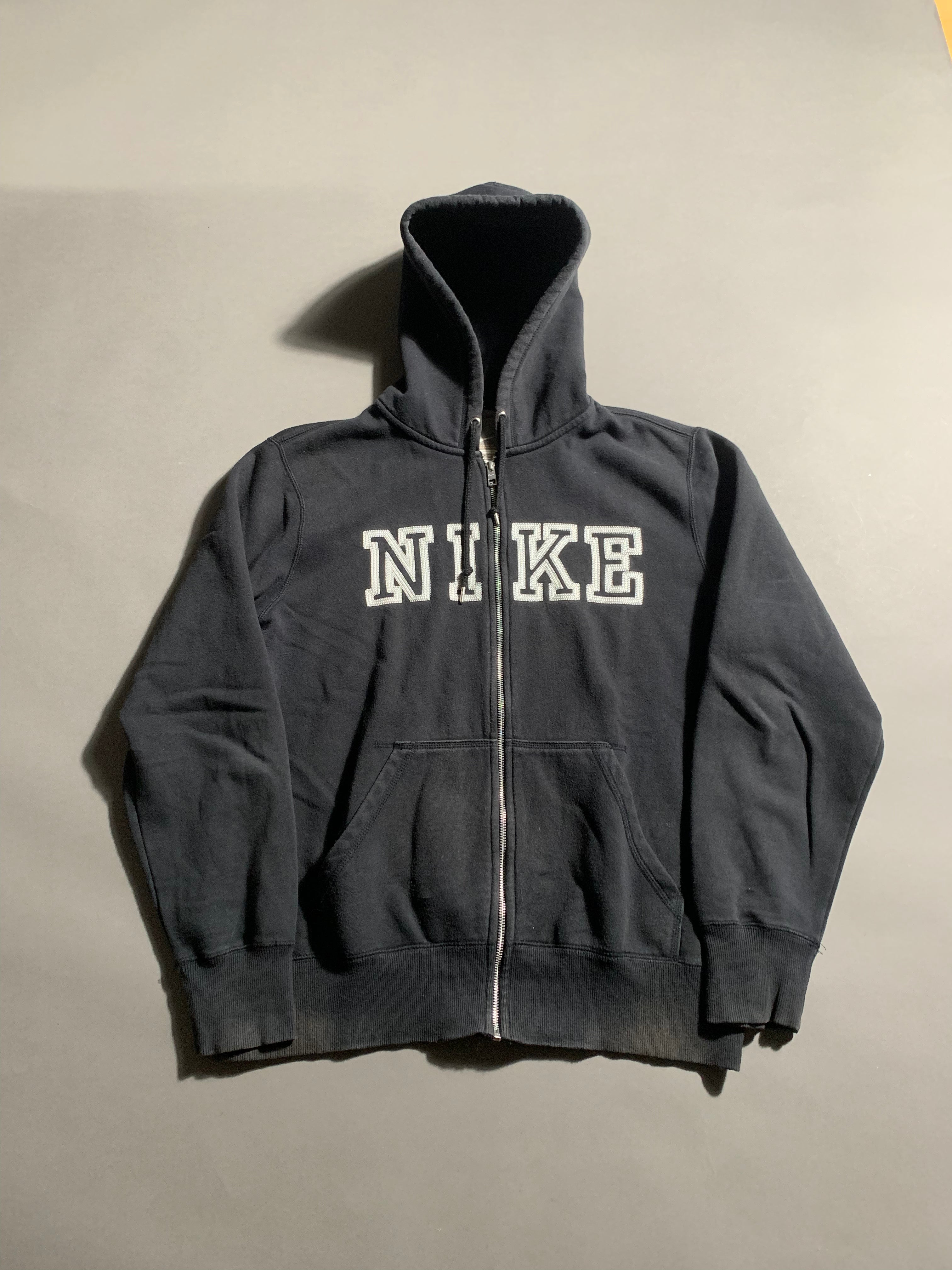 Nike Vintage Y2K Zip Hoodie Faded L Mens