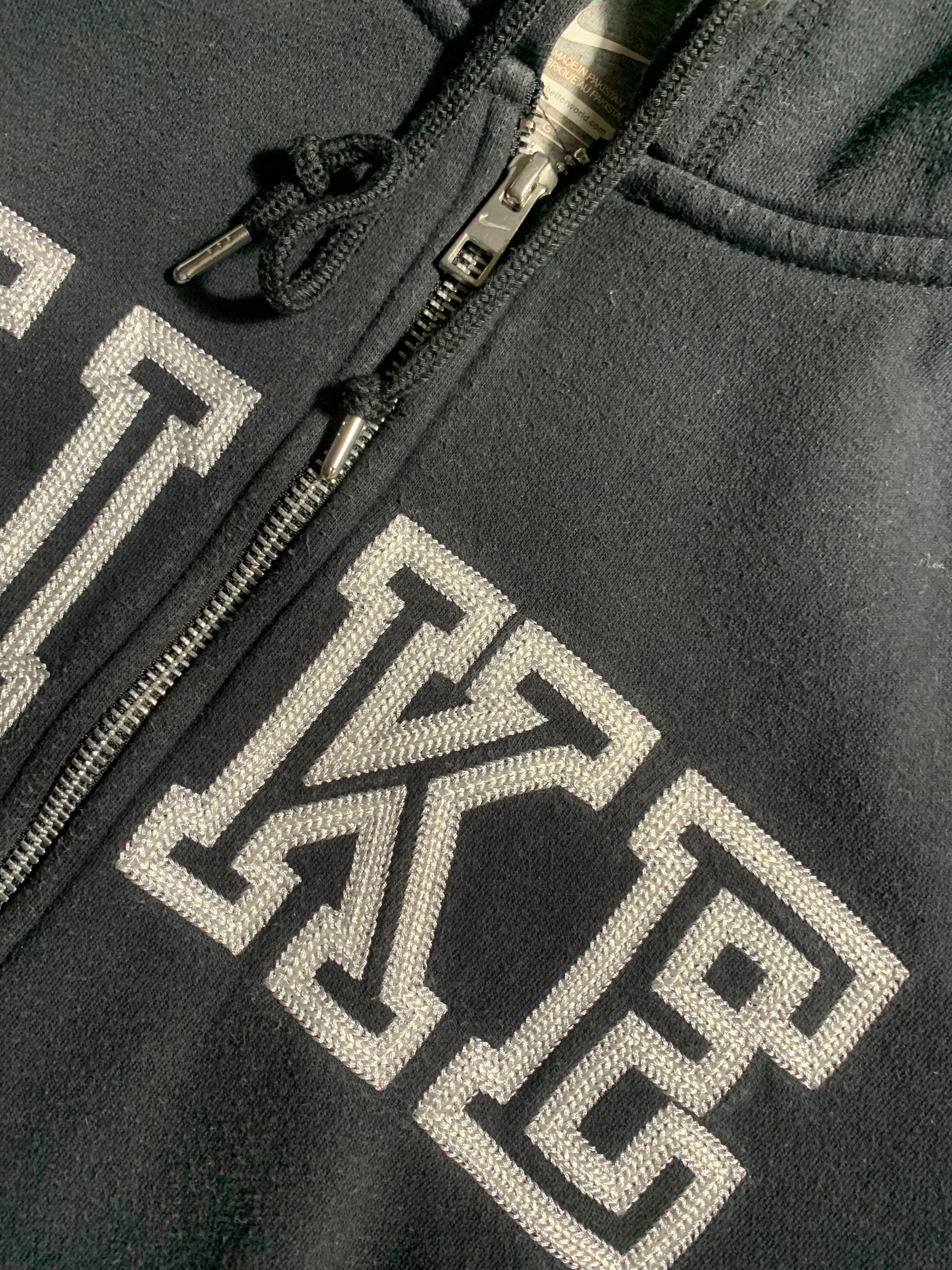 Nike Vintage Y2K Zip Hoodie Faded L Mens