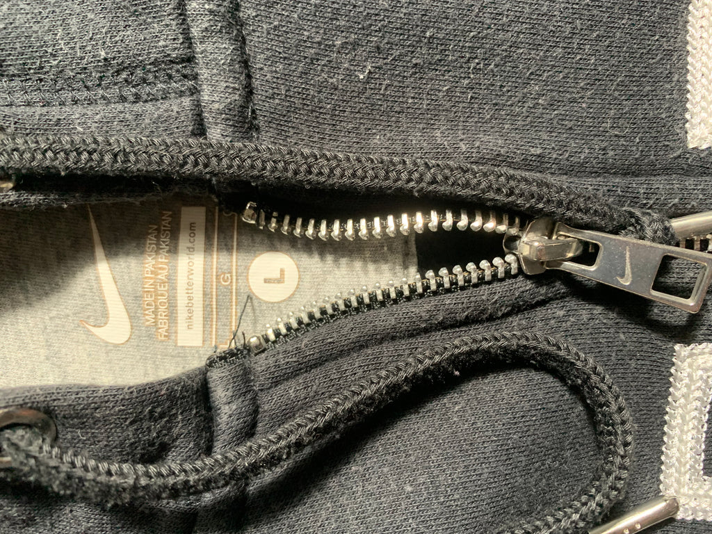 Nike Vintage Y2K Zip Hoodie Faded L Mens
