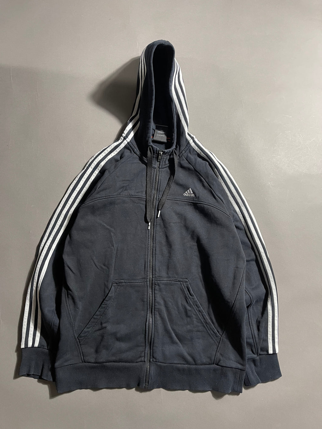 Adidas Vintage Y2K Zip Hoodie L Mens