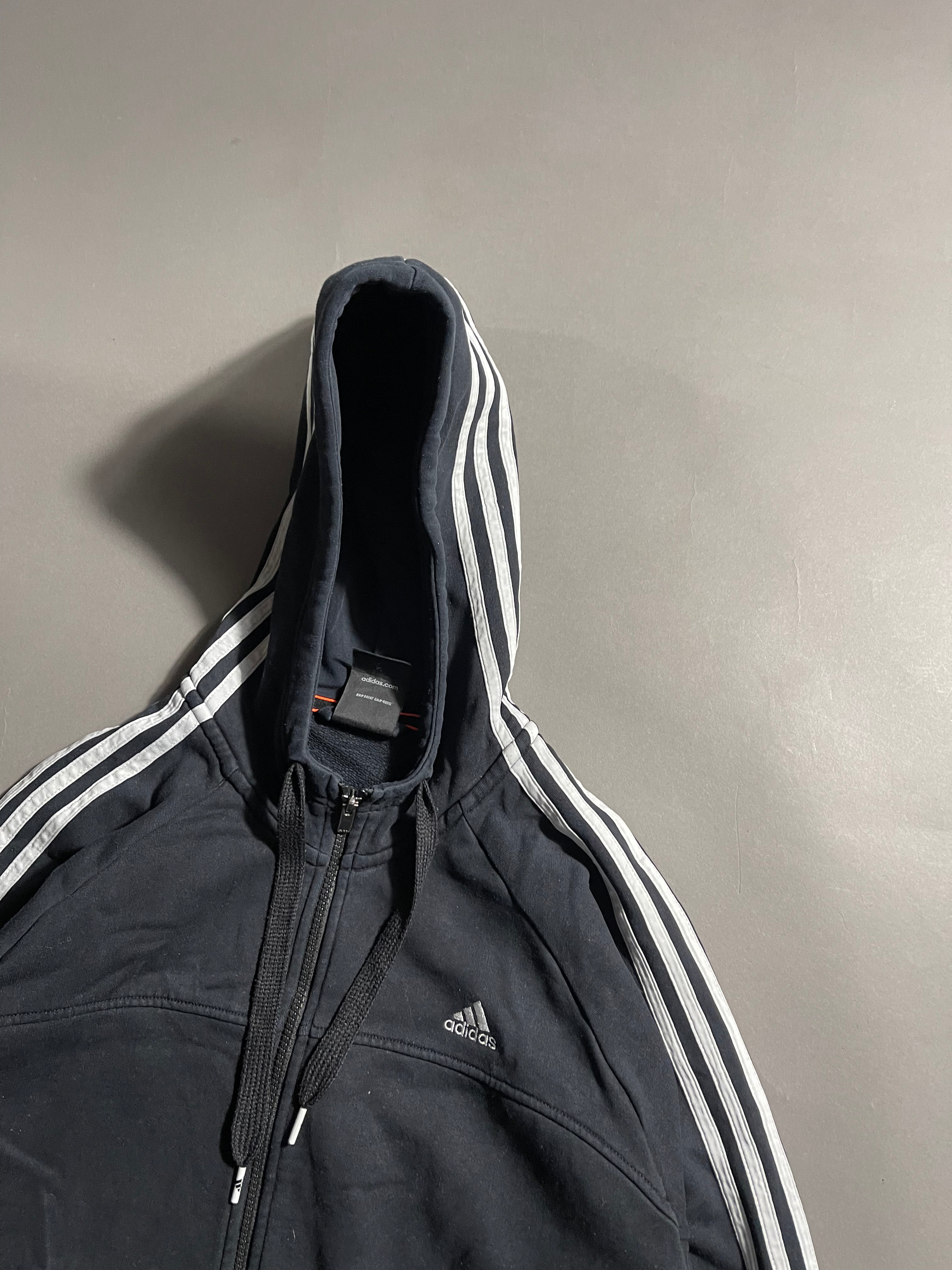 Adidas Vintage Y2K Zip Hoodie L Mens