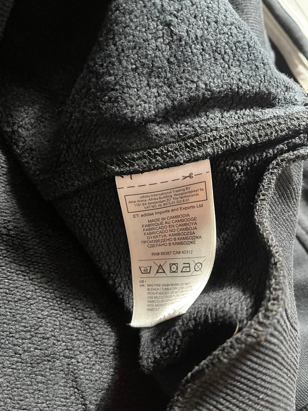 Adidas Vintage Y2K Zip Hoodie L Mens