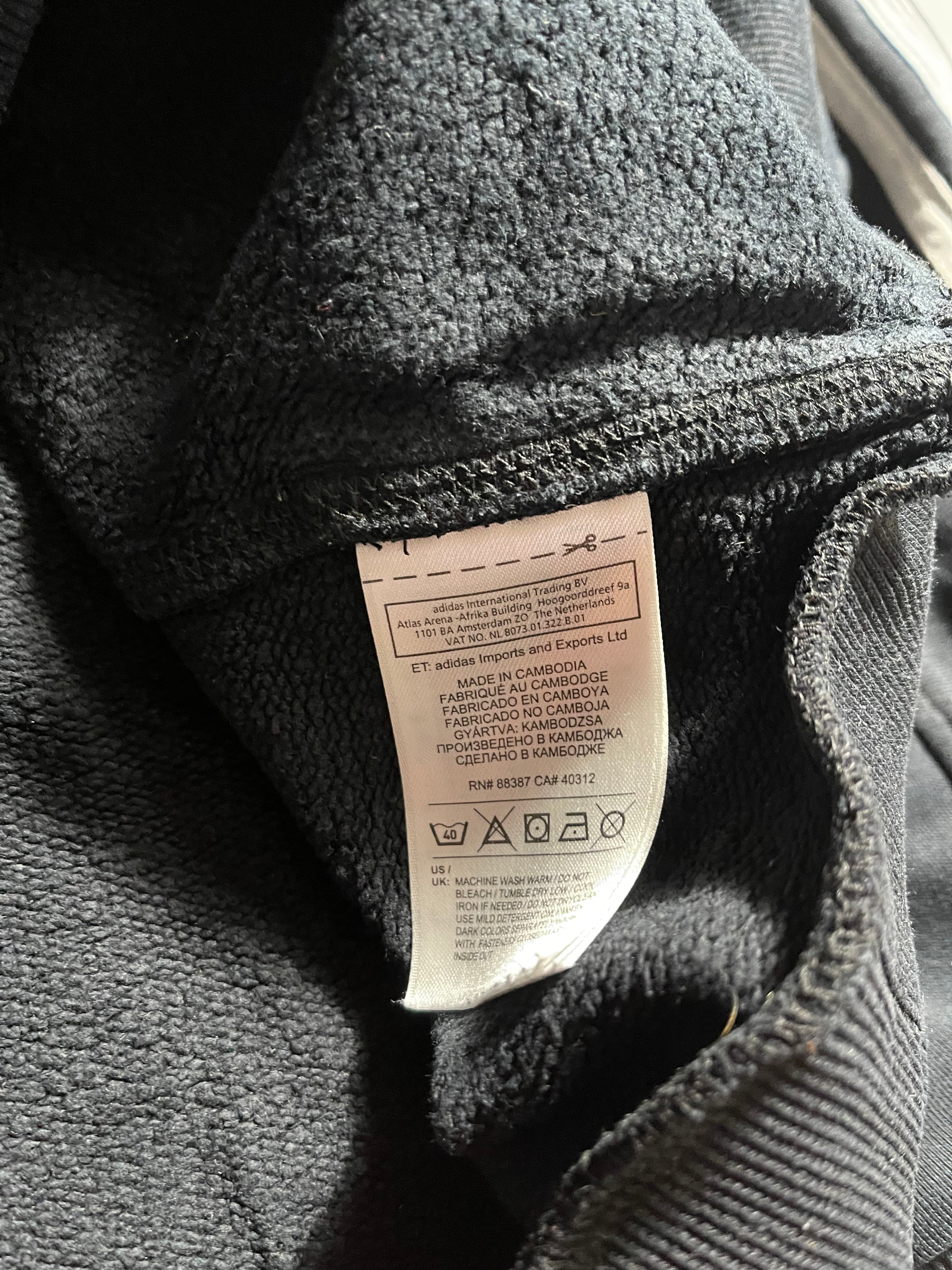 Adidas Vintage Y2K Zip Hoodie L Mens