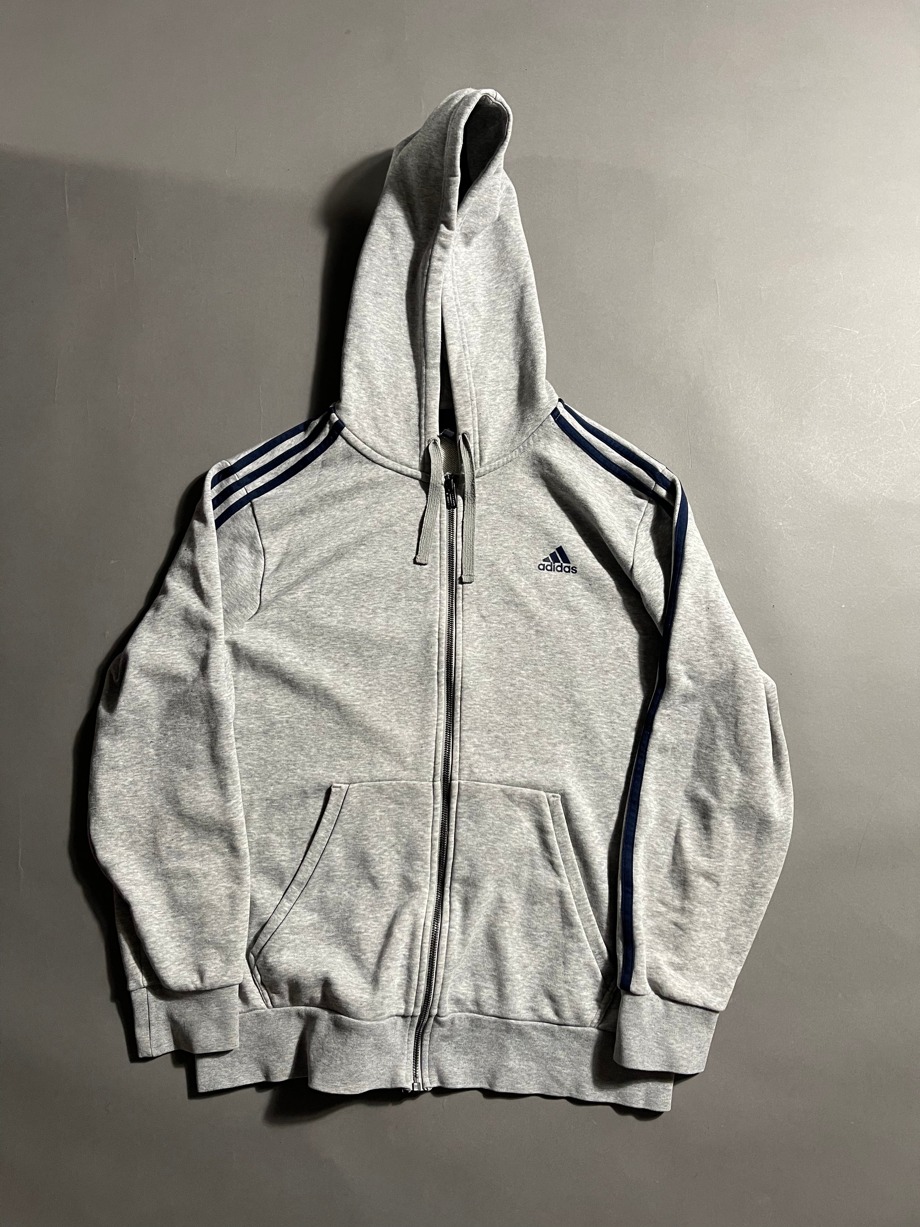 Adidas Vintage Y2K Zip Hoodie L Mens