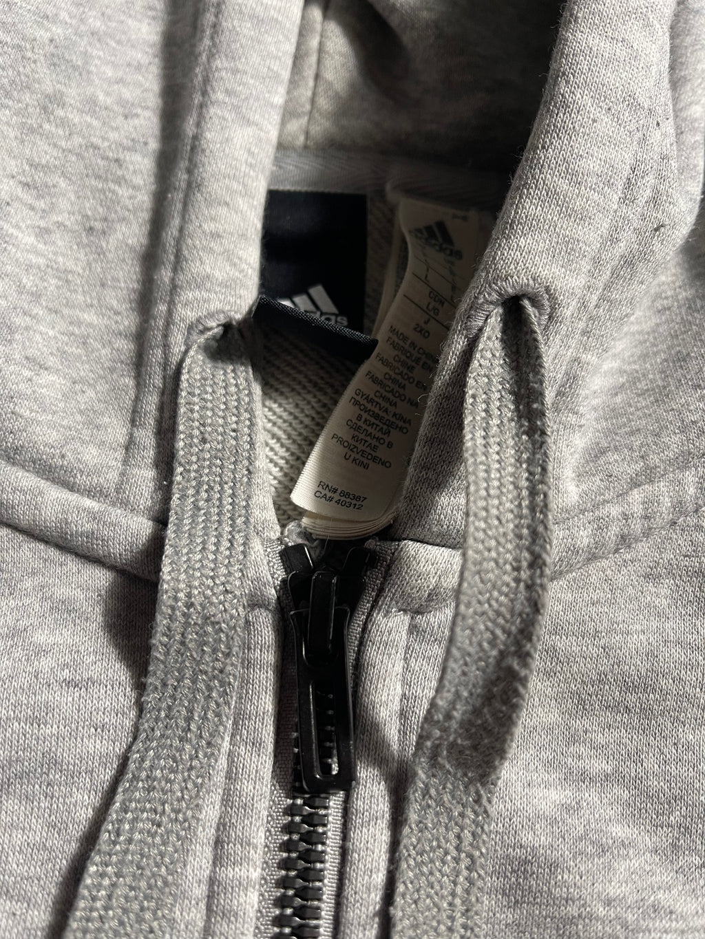 Adidas Vintage Y2K Zip Hoodie L Mens