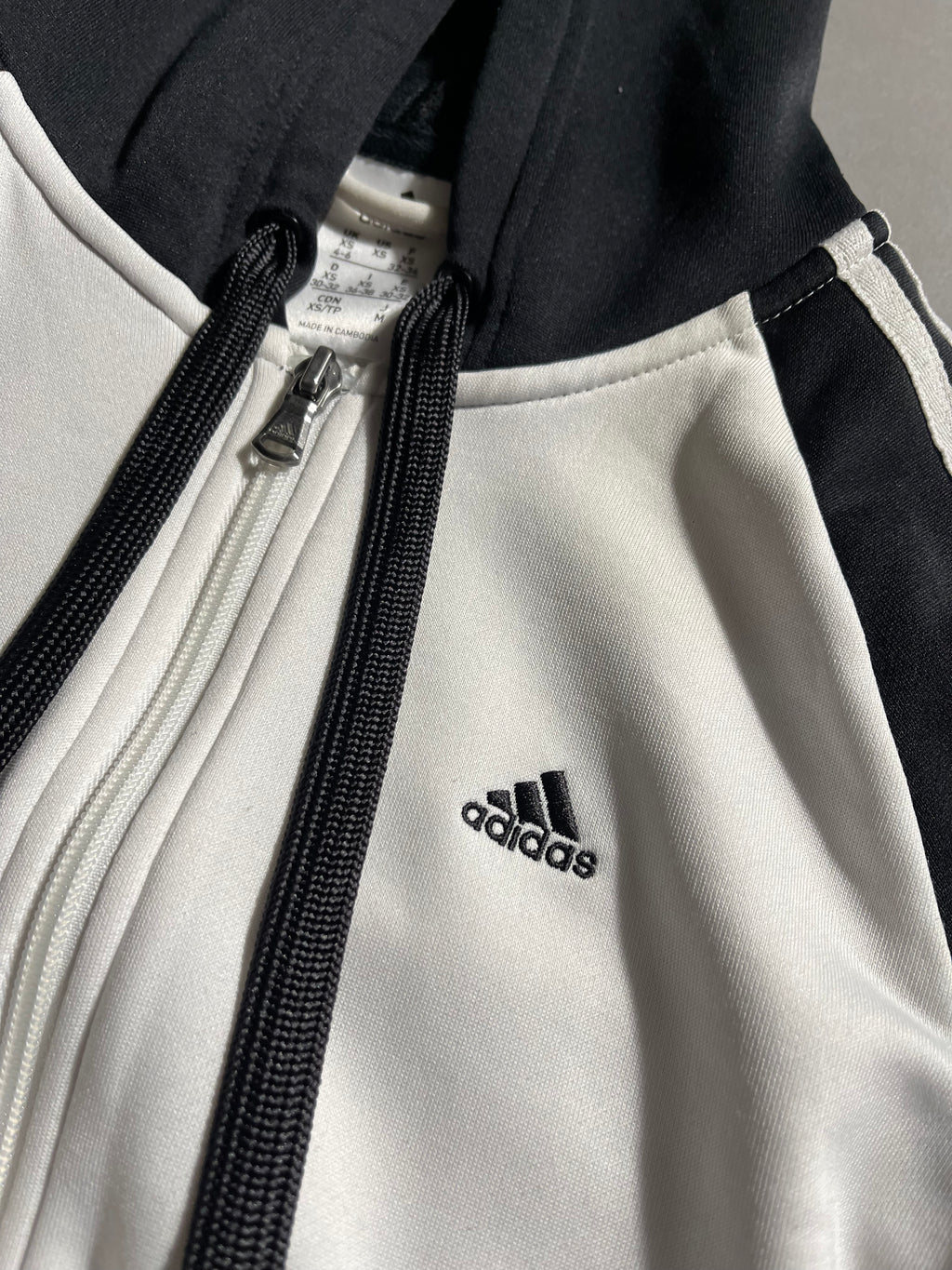 Adidas Vintage Y2K Zip-Hoodie XS Womens