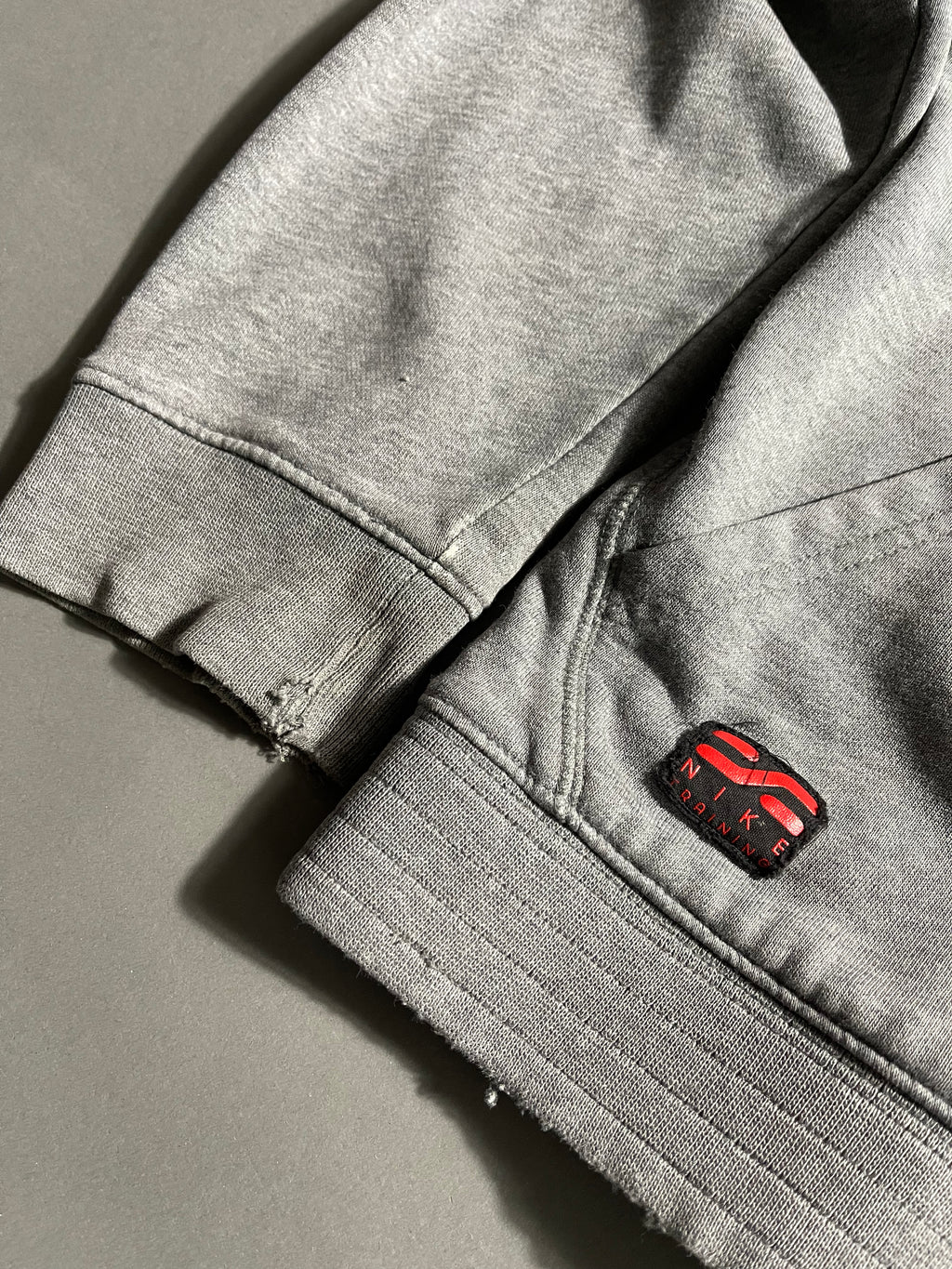 Nike Distressed Vintage Y2K Zip Hoodie L Mens