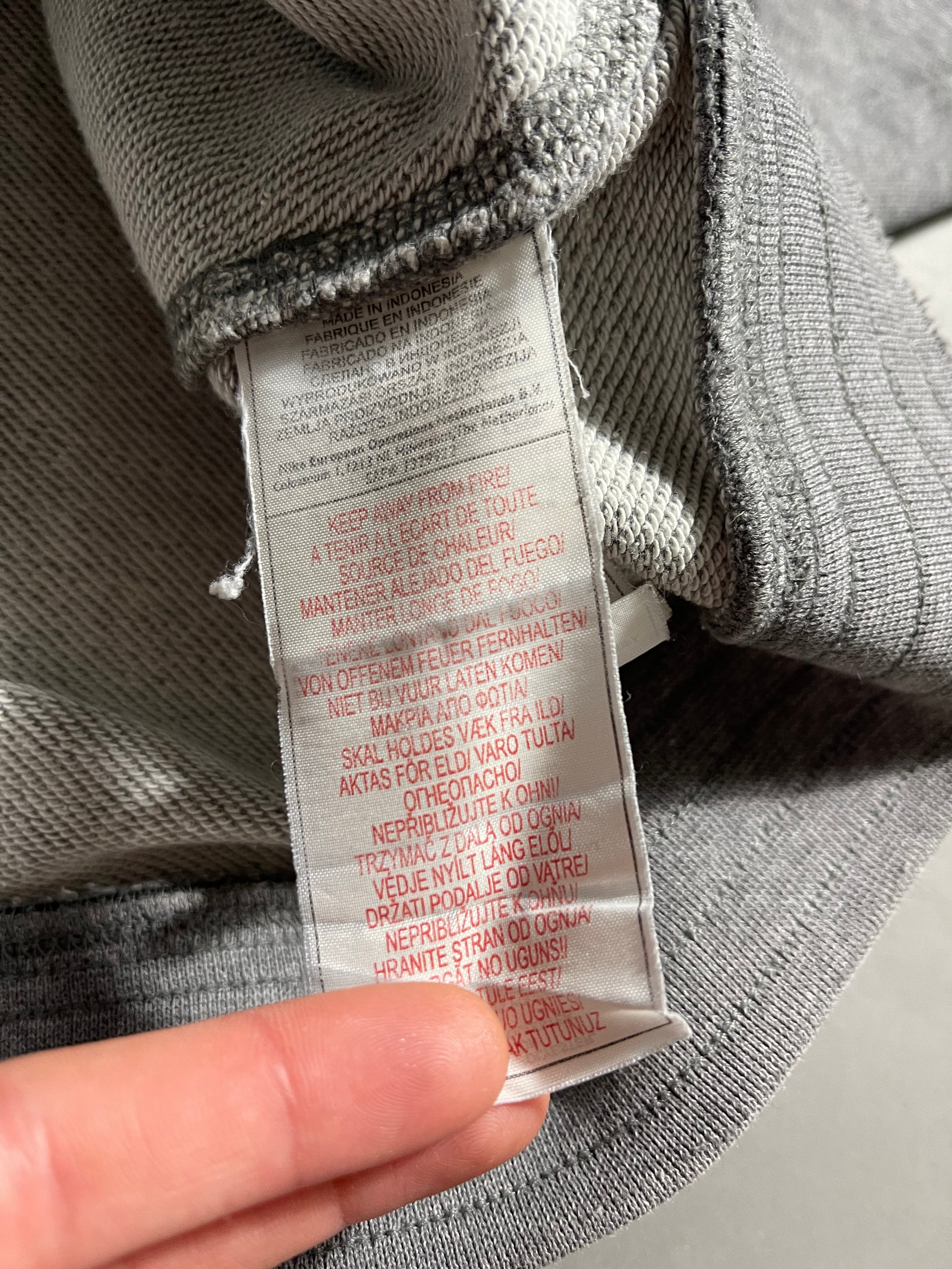 Nike Distressed Vintage Y2K Zip Hoodie L Mens