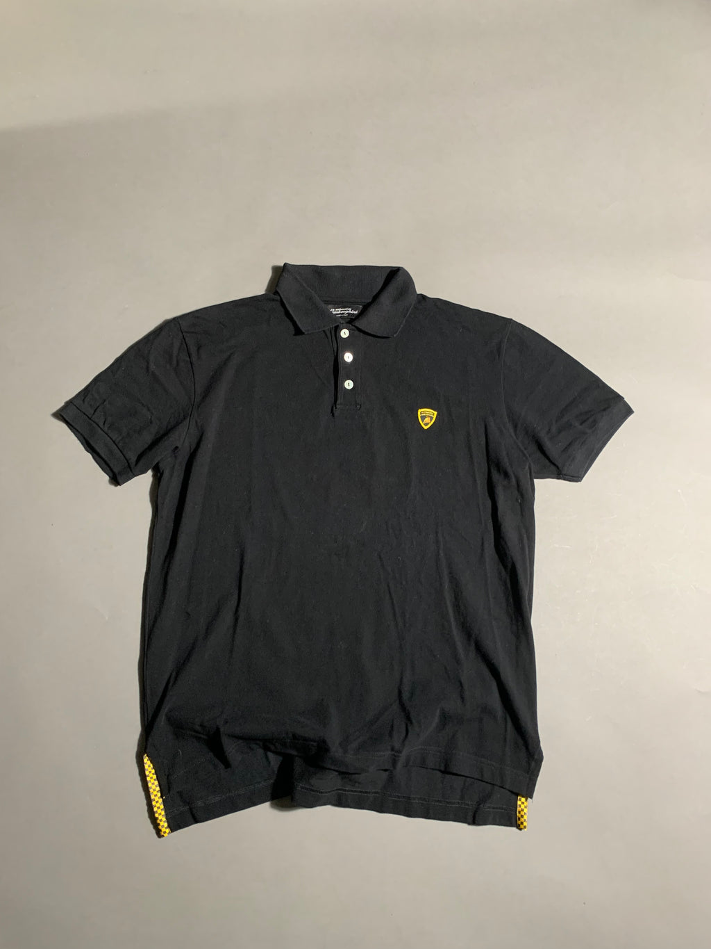 Lamborghini Y2K Polo Shirt L Mens