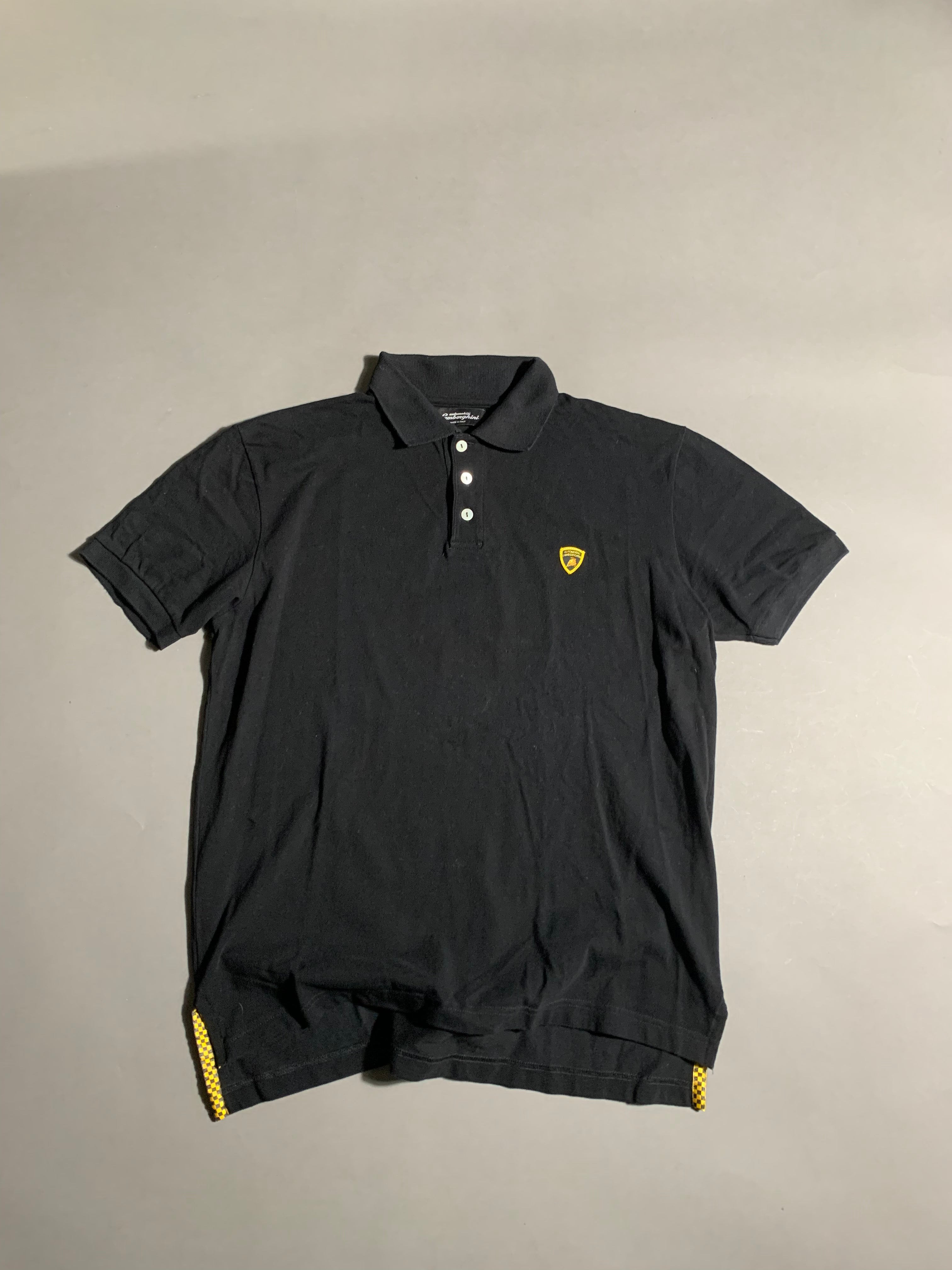Lamborghini Y2K Polo Shirt L Mens