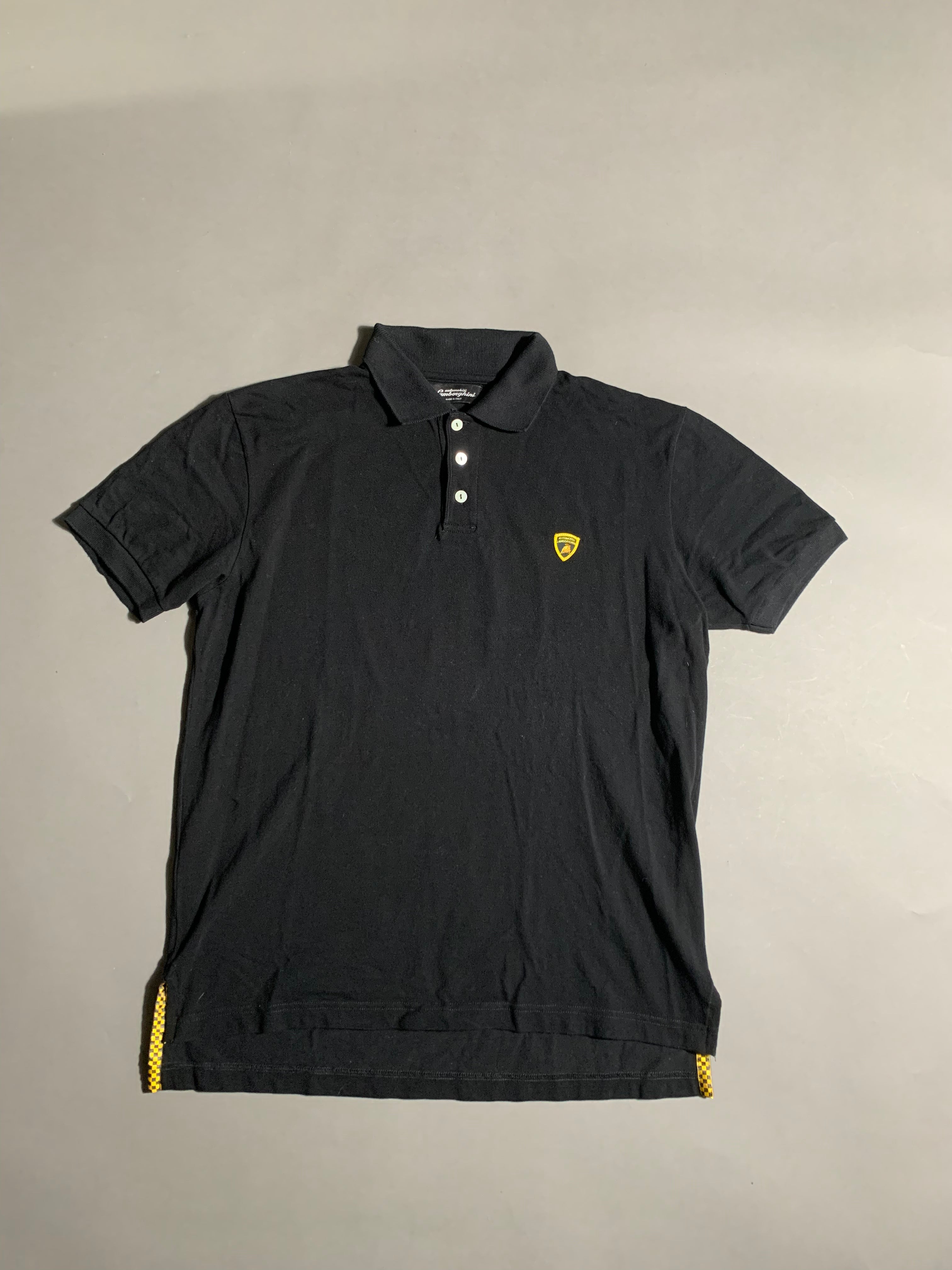 Lamborghini Y2K Polo Shirt L Mens