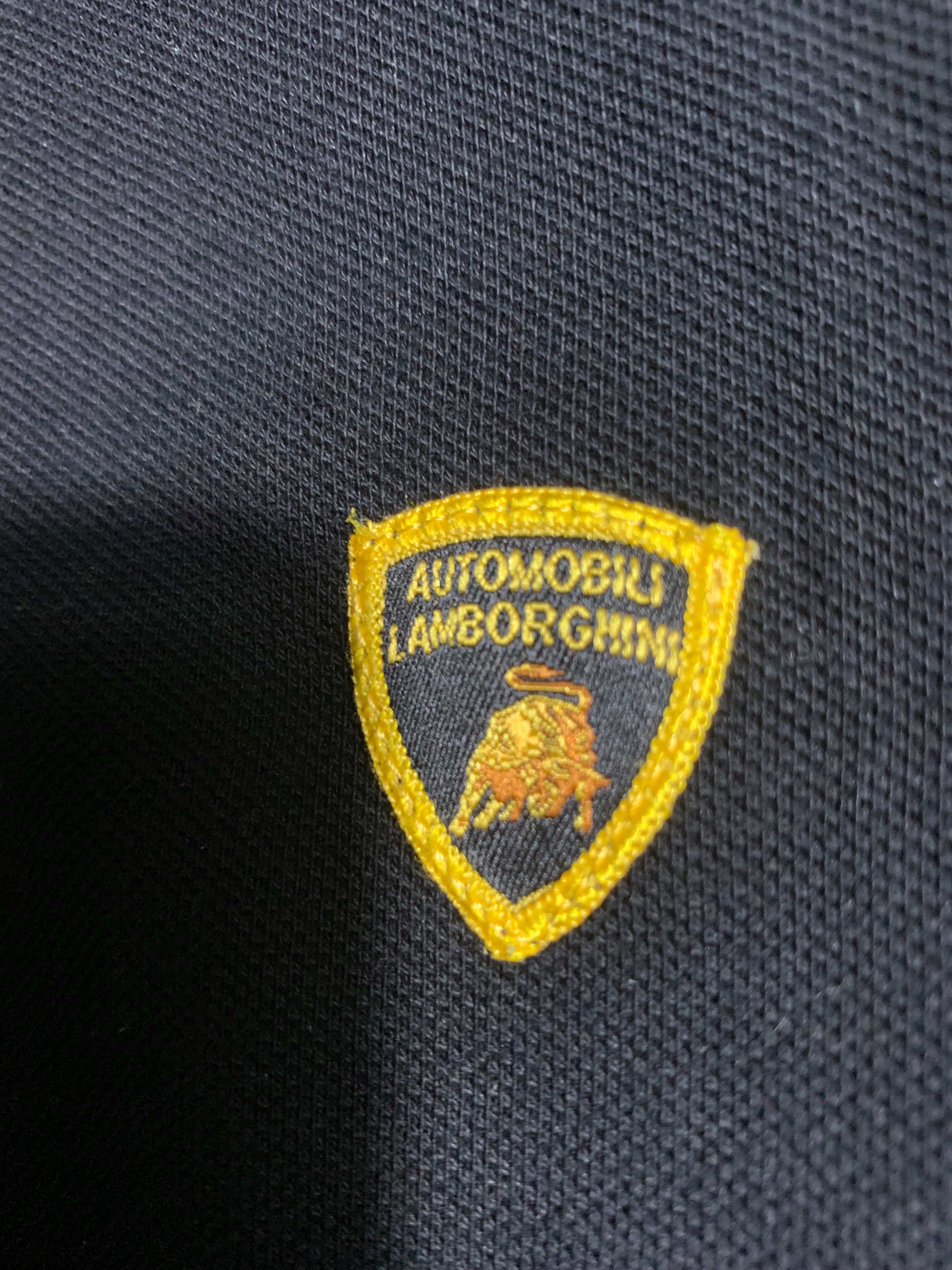Lamborghini Y2K Polo Shirt L Mens