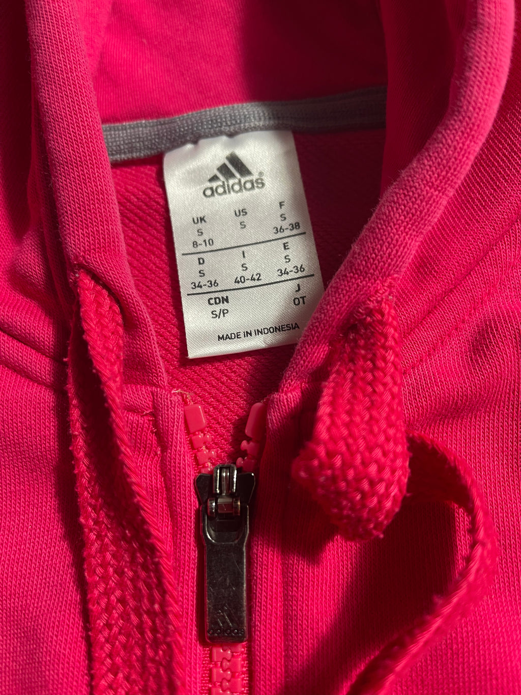Adidas Vintage Y2K Zip-Hoodie S Womens