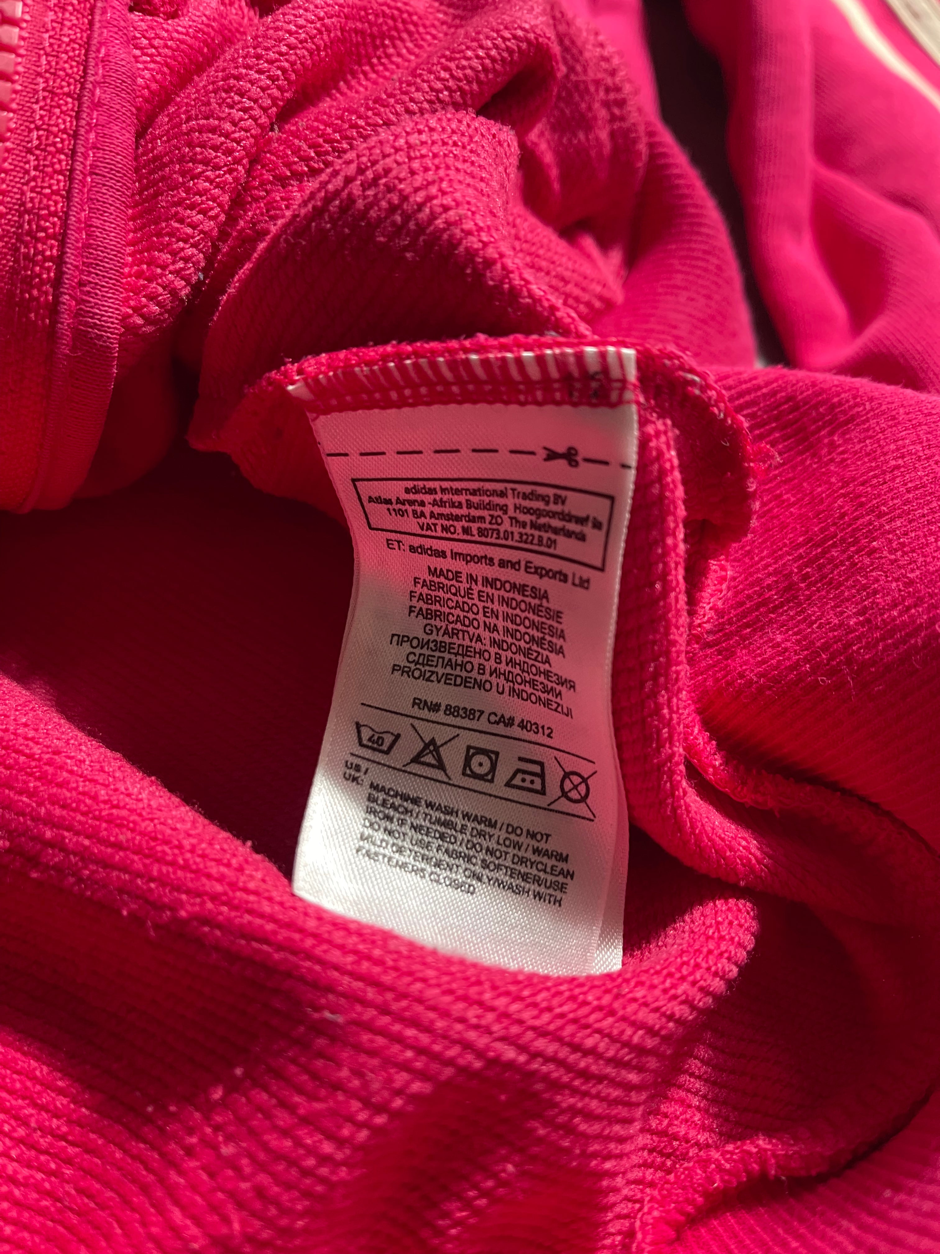 Adidas Vintage Y2K Zip-Hoodie S Womens