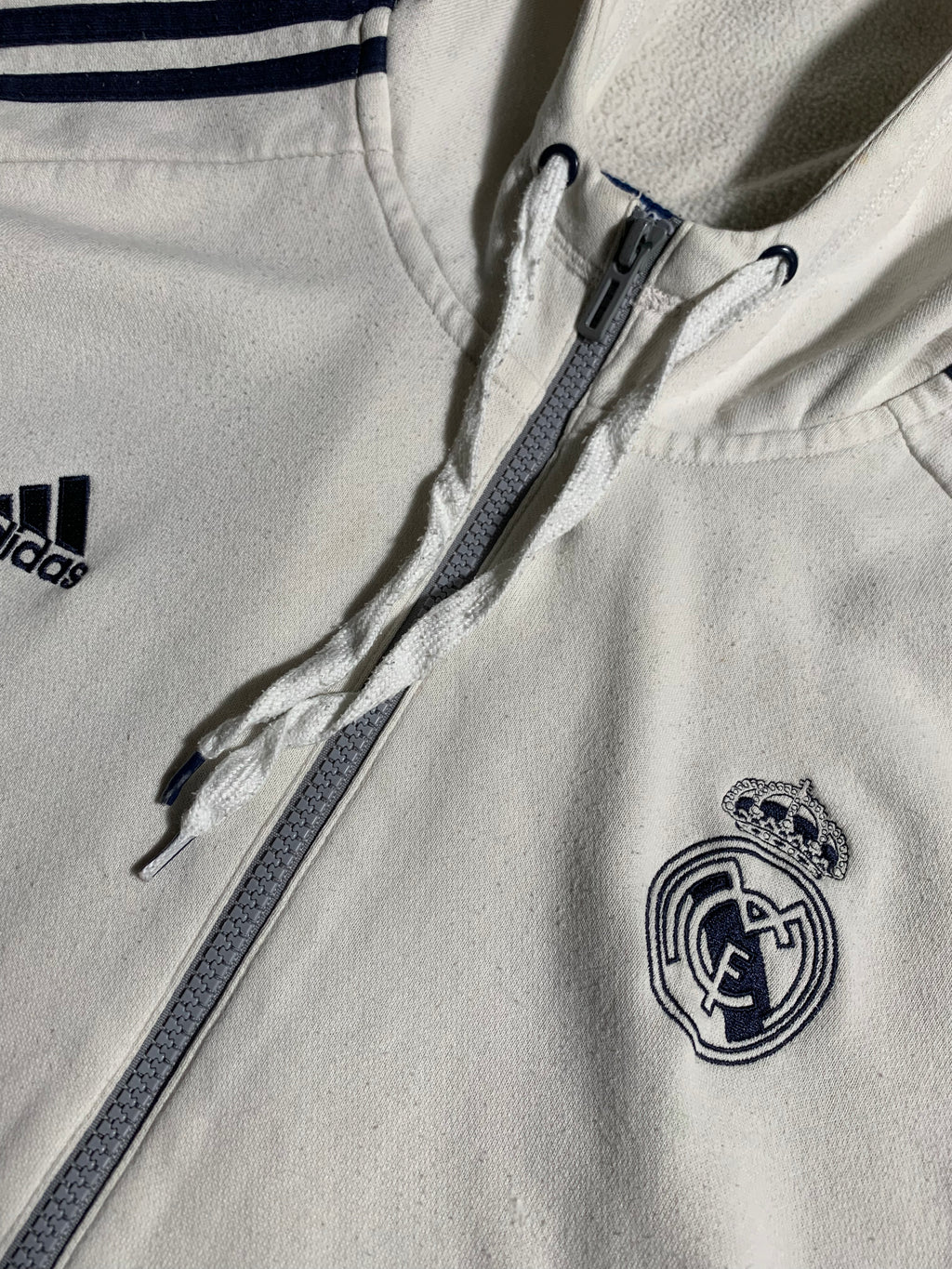 Adidas x Real Madrid Vintage Y2K Zip Hoodie M Mens