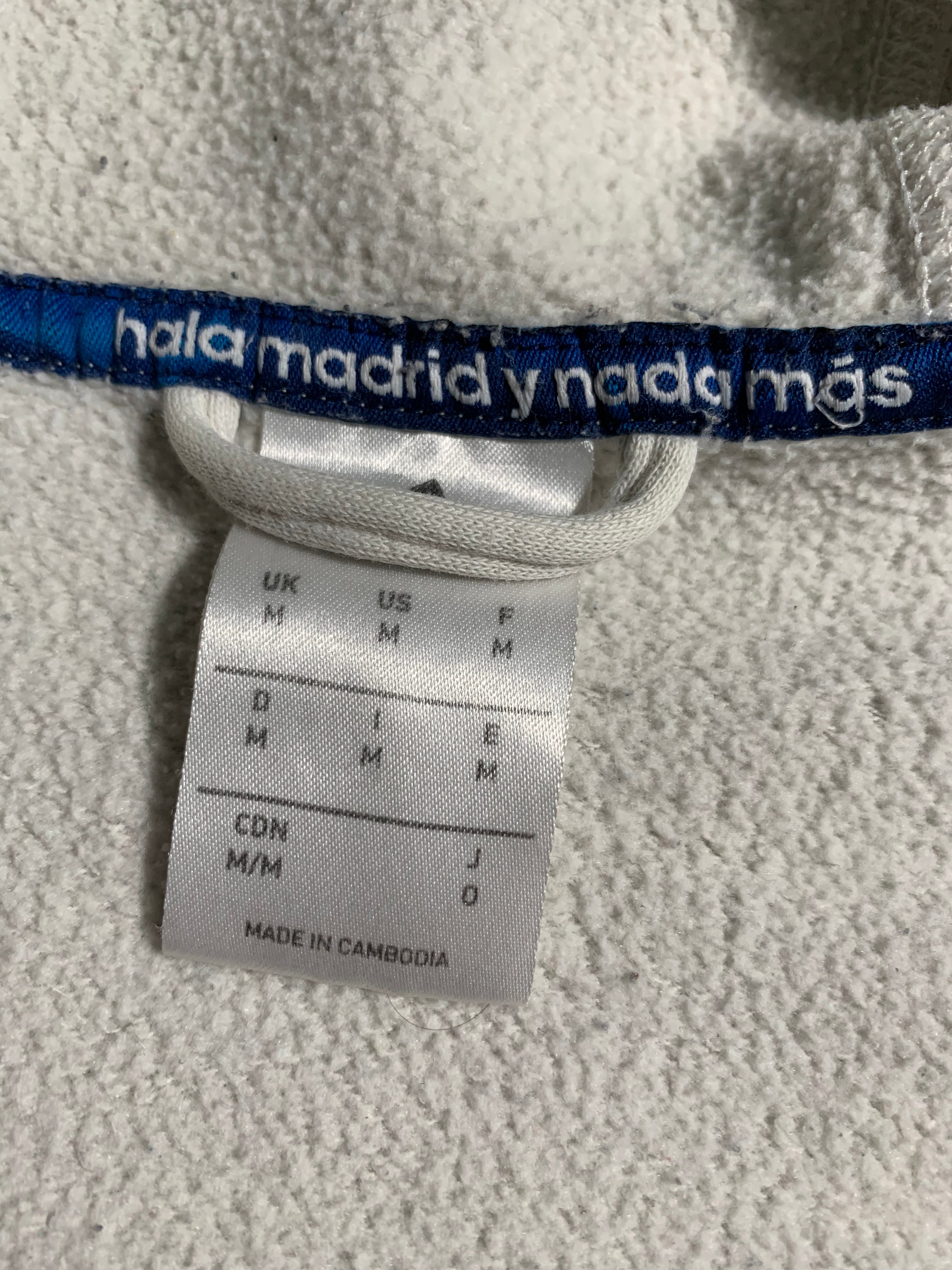Adidas x Real Madrid Vintage Y2K Zip Hoodie M Mens