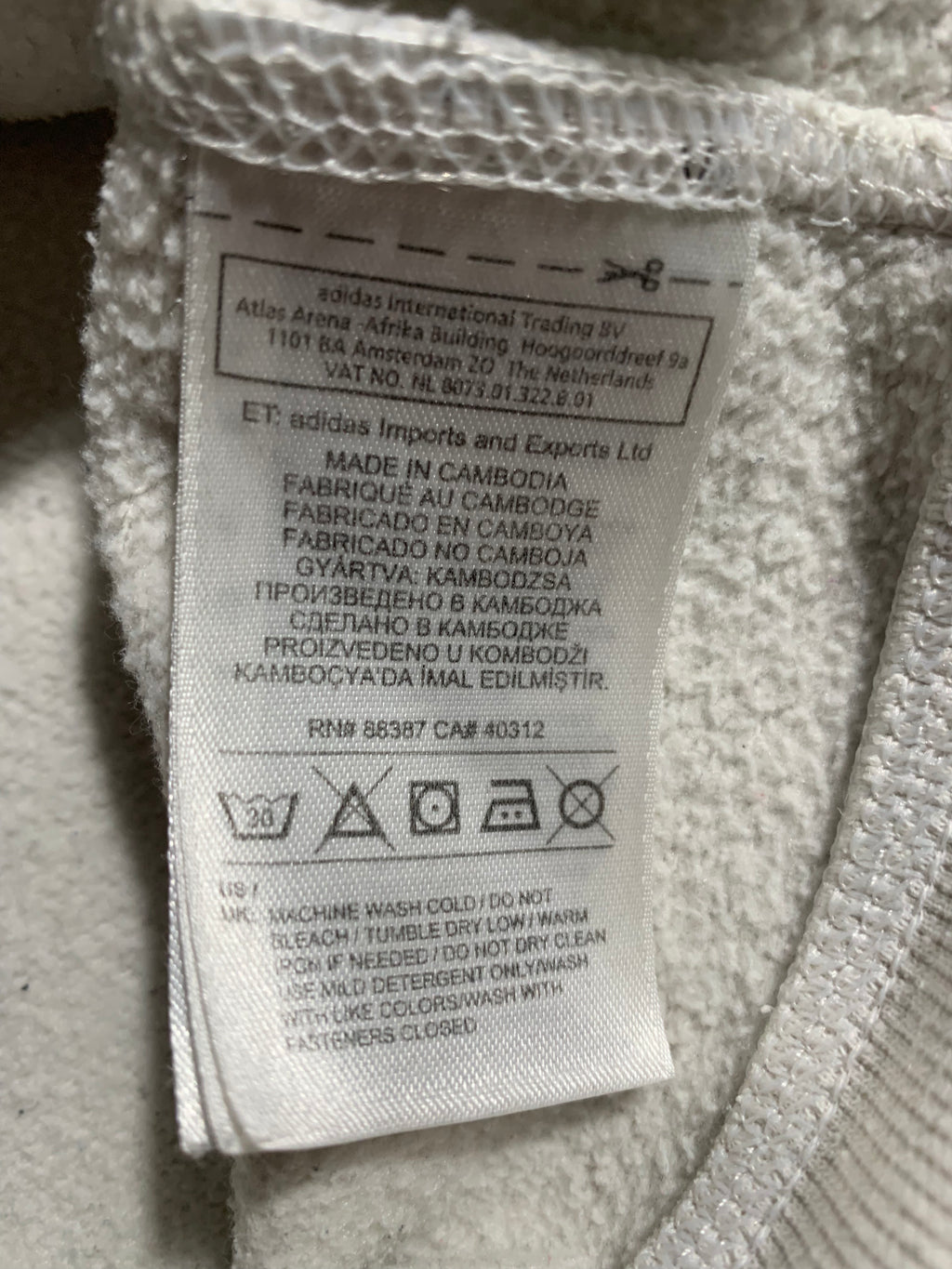 Adidas x Real Madrid Vintage Y2K Zip Hoodie M Mens