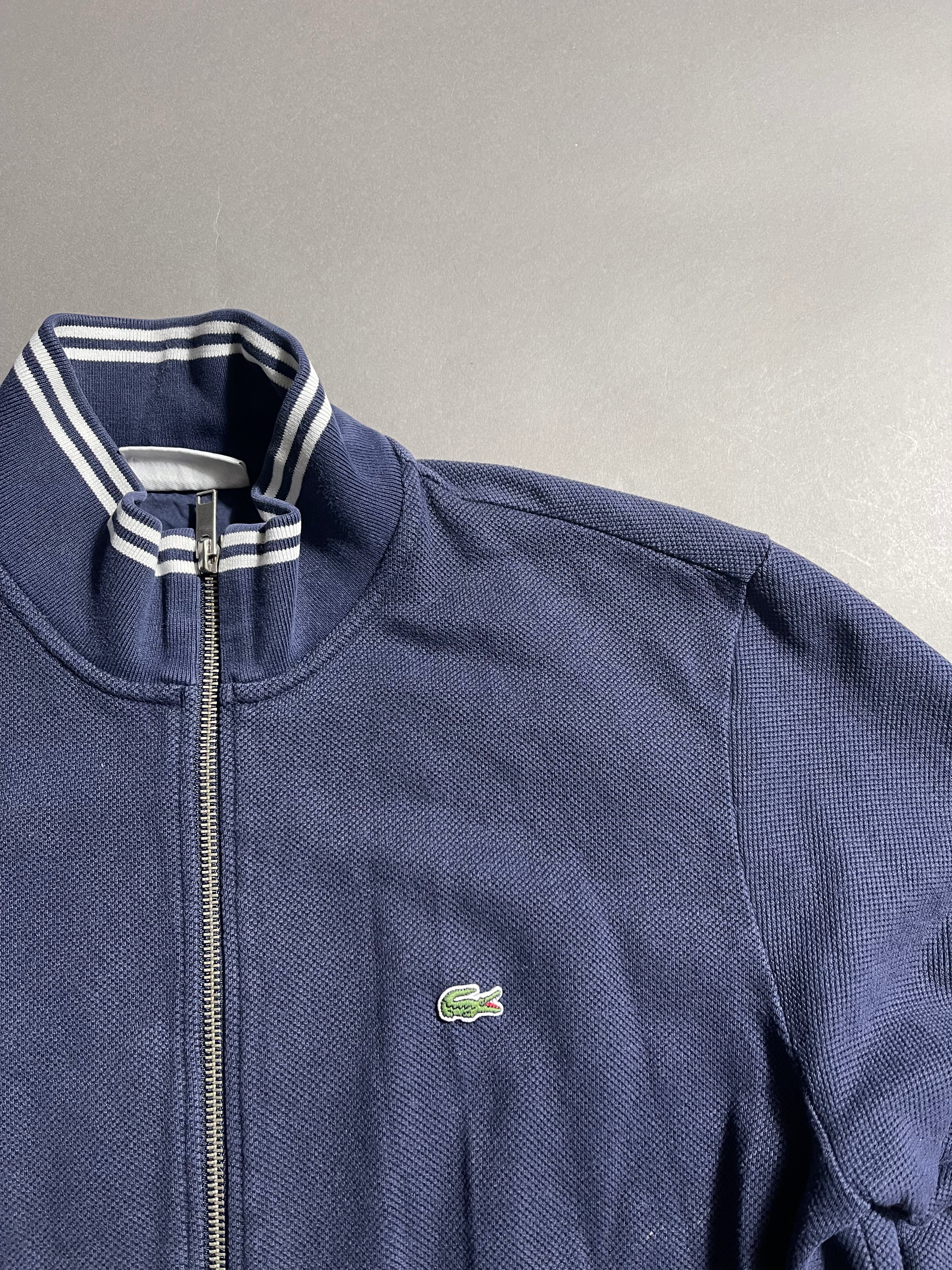 Lacoste Vintage Y2K Zip Sweat Jacket L Mens
