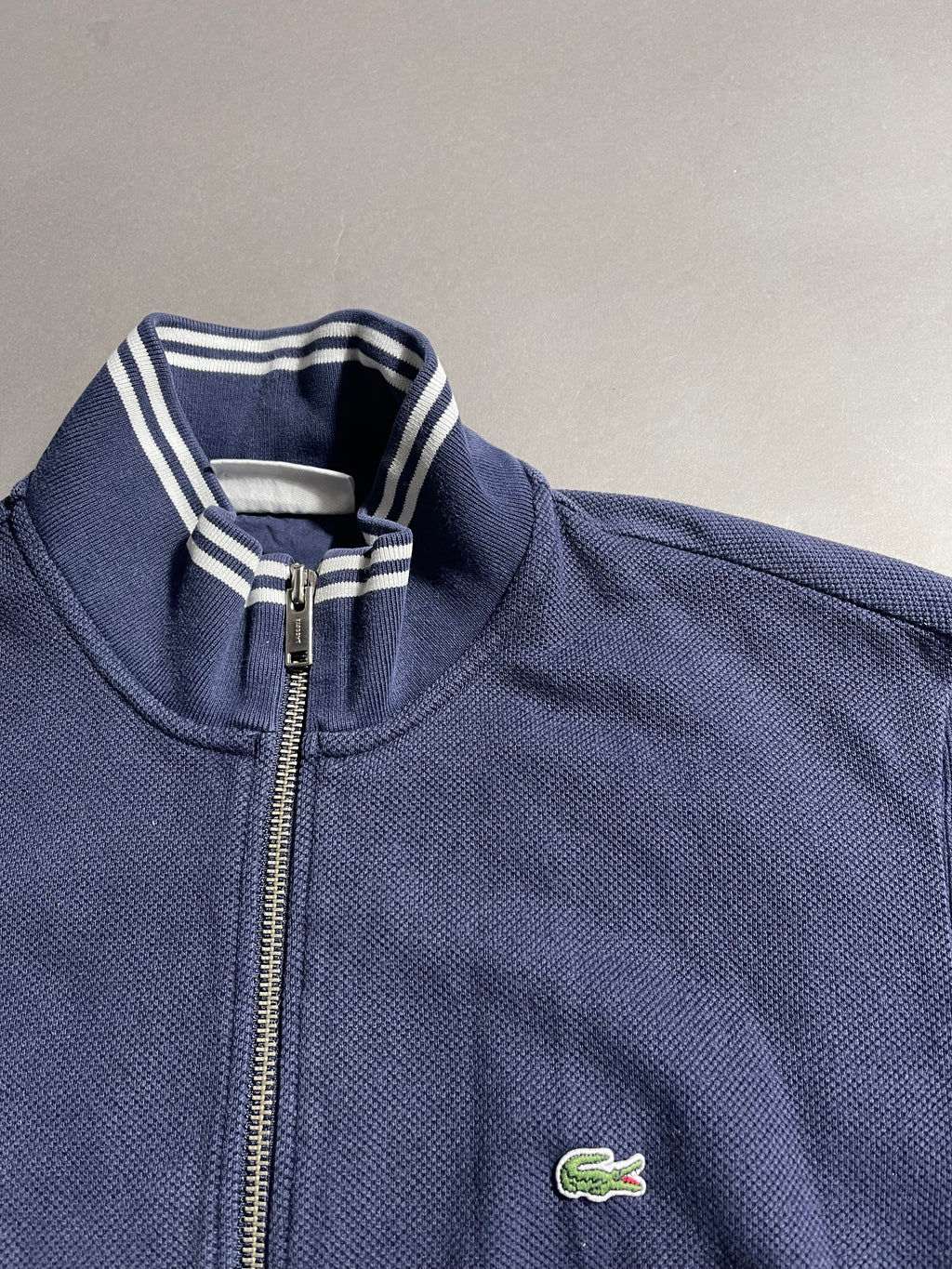Lacoste Vintage Y2K Zip Sweat Jacket L Mens
