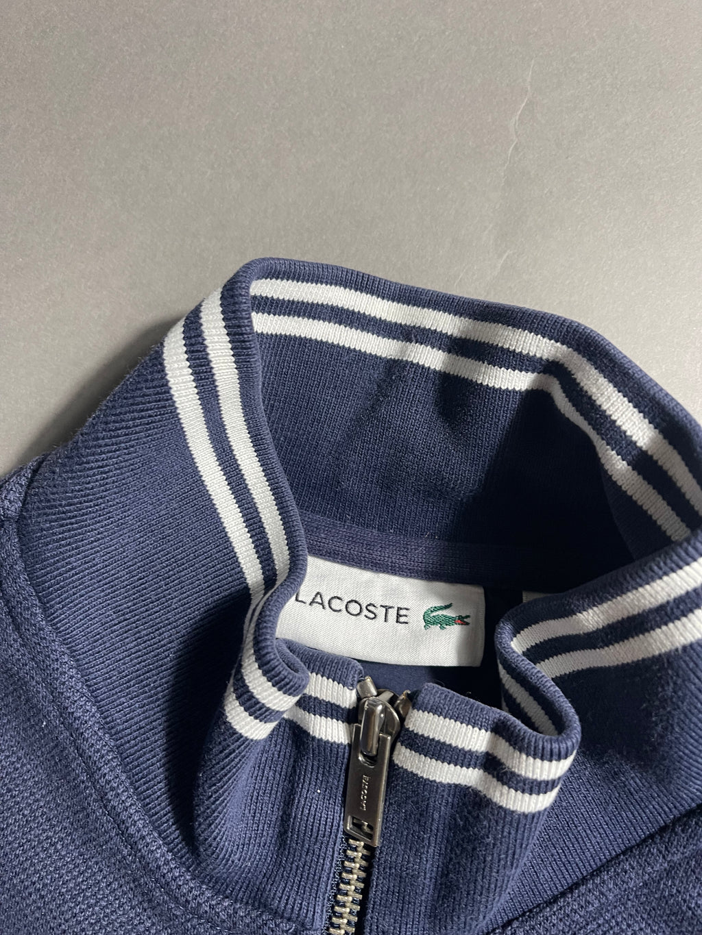 Lacoste Vintage Y2K Zip Sweat Jacket L Mens