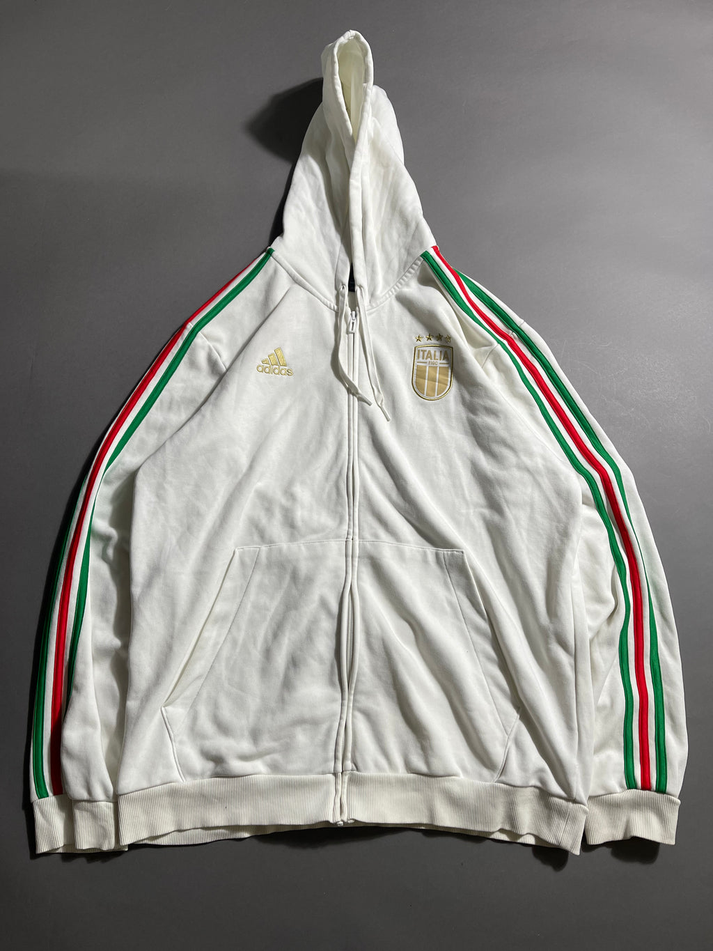 Adidas x Italia Vintage Y2K Zip-Hoodie XL Mens