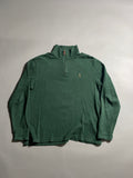 Polo Ralph Lauren Vintage Y2K Sweatshirt Zip 1/4 Knit M Mens
