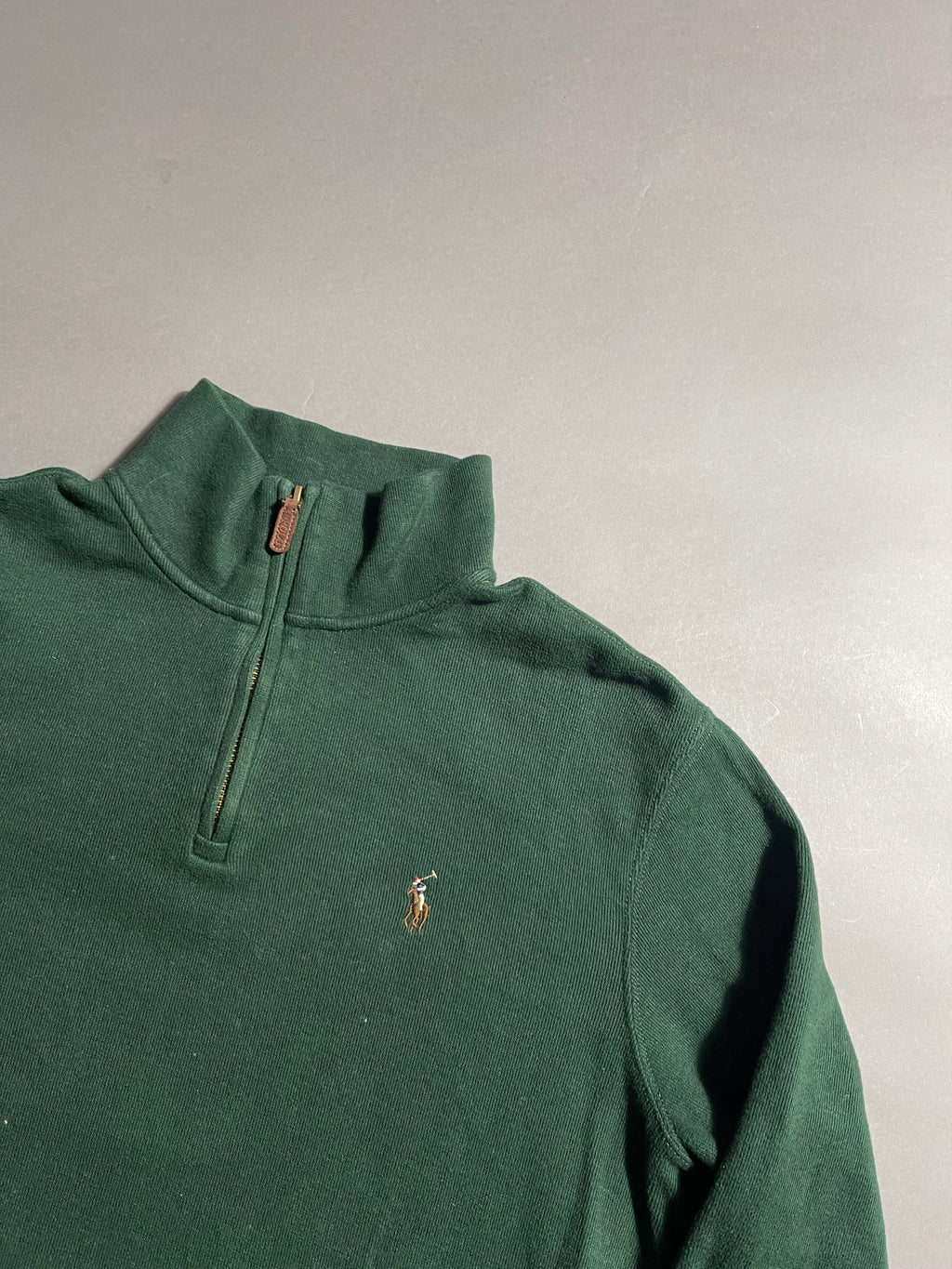 Polo Ralph Lauren Vintage Y2K Sweatshirt Zip 1/4 Knit M Mens