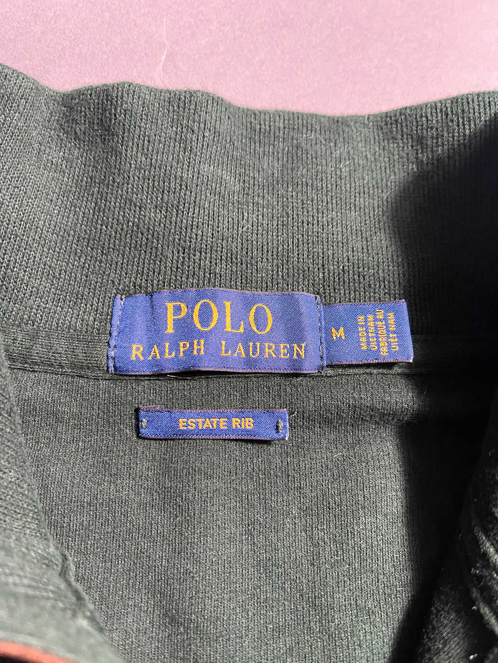 Polo Ralph Lauren Vintage Y2K Sweatshirt Zip 1/4 Knit M Mens