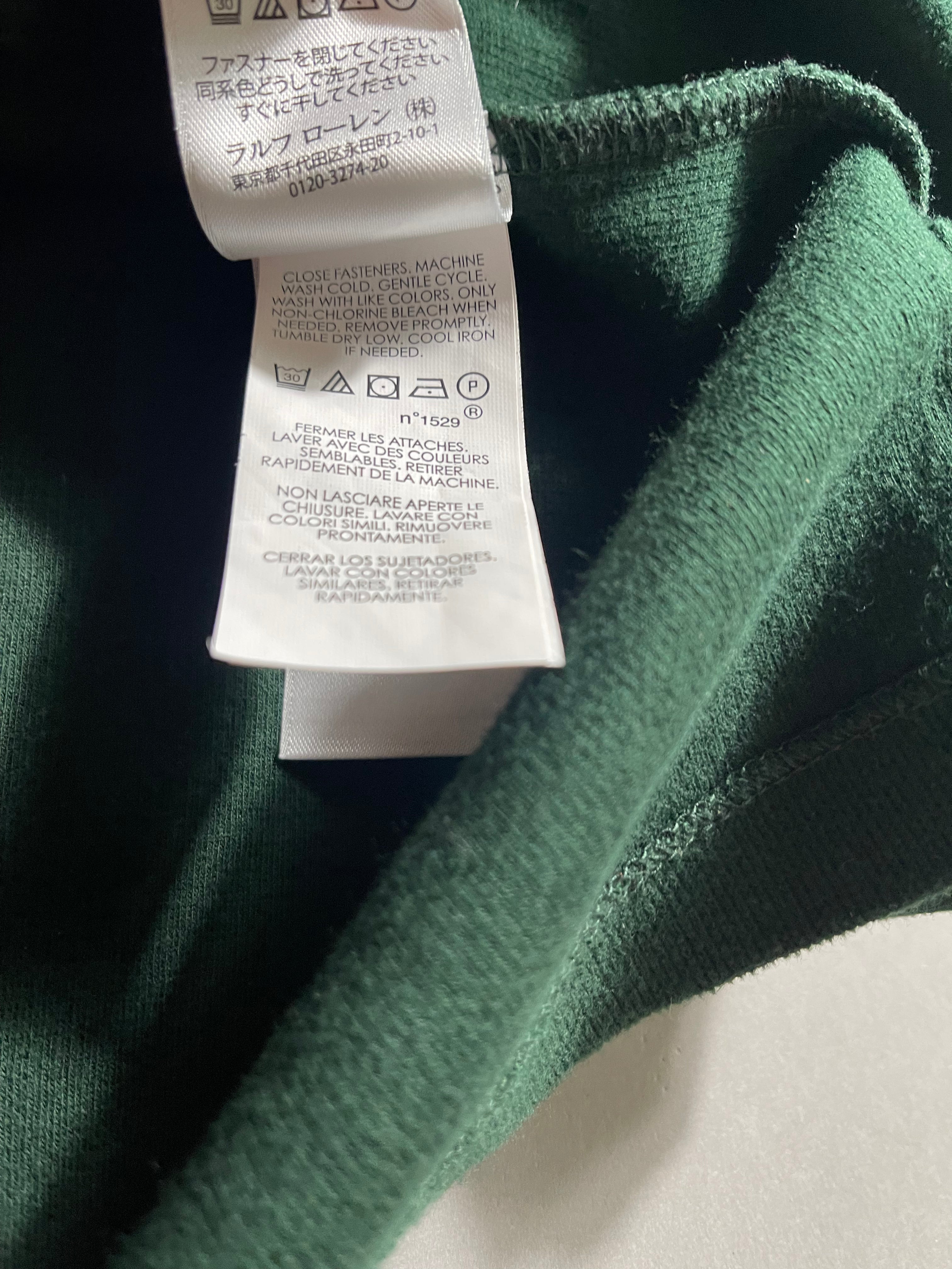 Polo Ralph Lauren Vintage Y2K Sweatshirt Zip 1/4 Knit M Mens