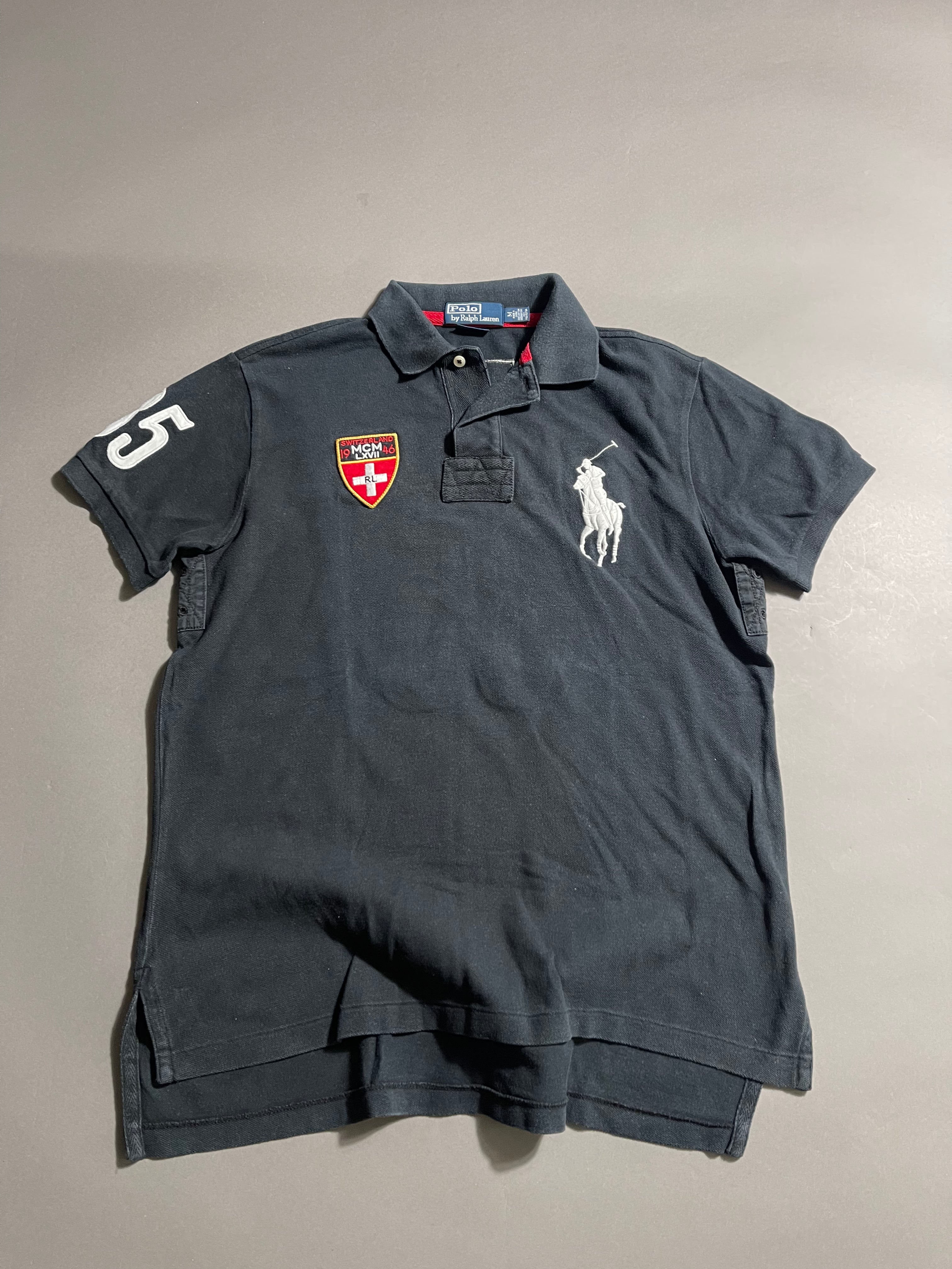 Polo Ralph Lauren x Suisse Y2K Polo Shirt M Mens