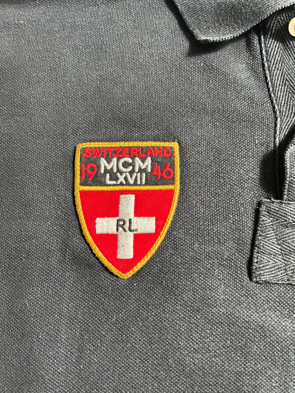 Polo Ralph Lauren x Suisse Y2K Polo Shirt M Mens