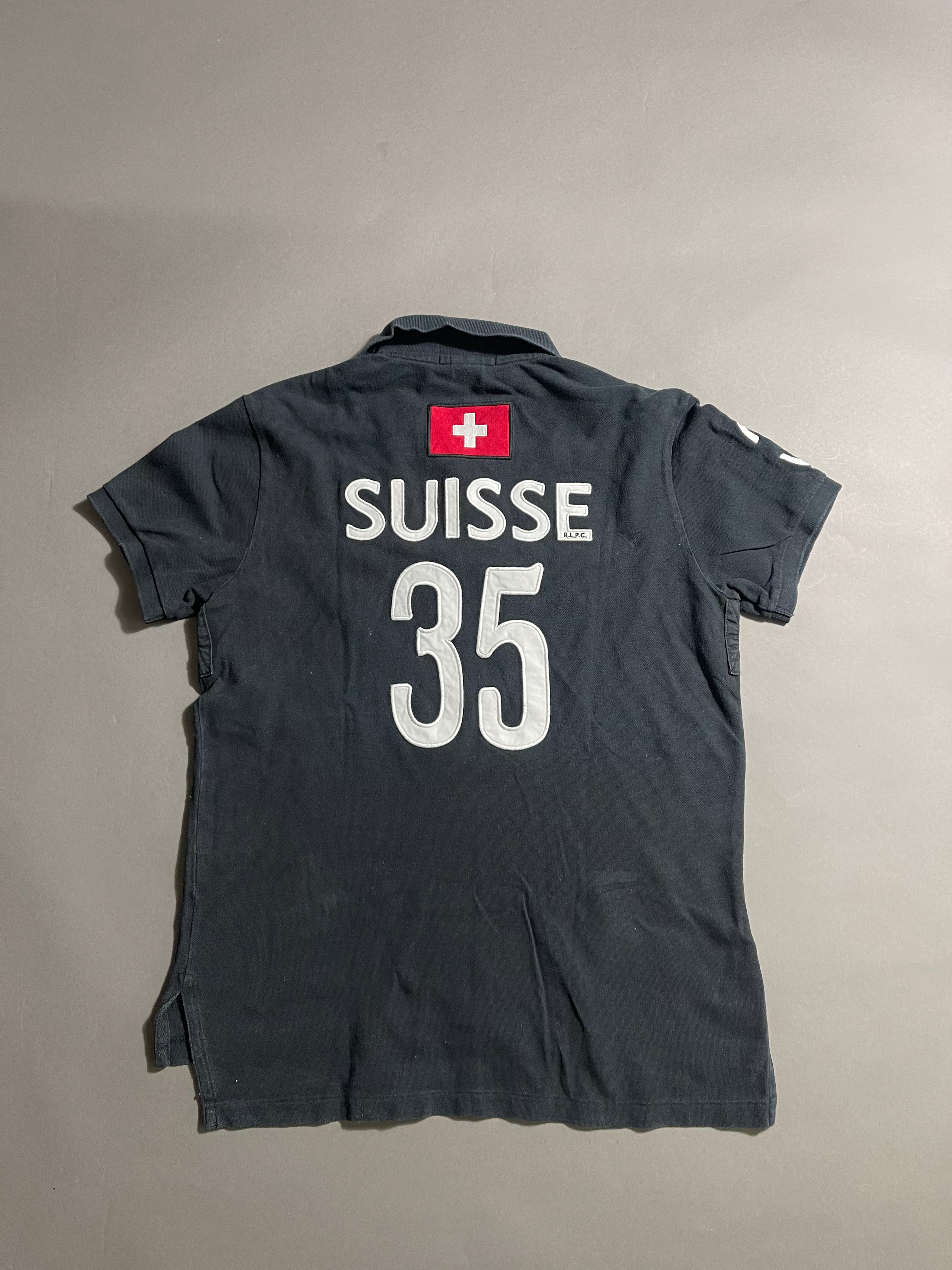 Polo Ralph Lauren x Suisse Y2K Polo Shirt M Mens