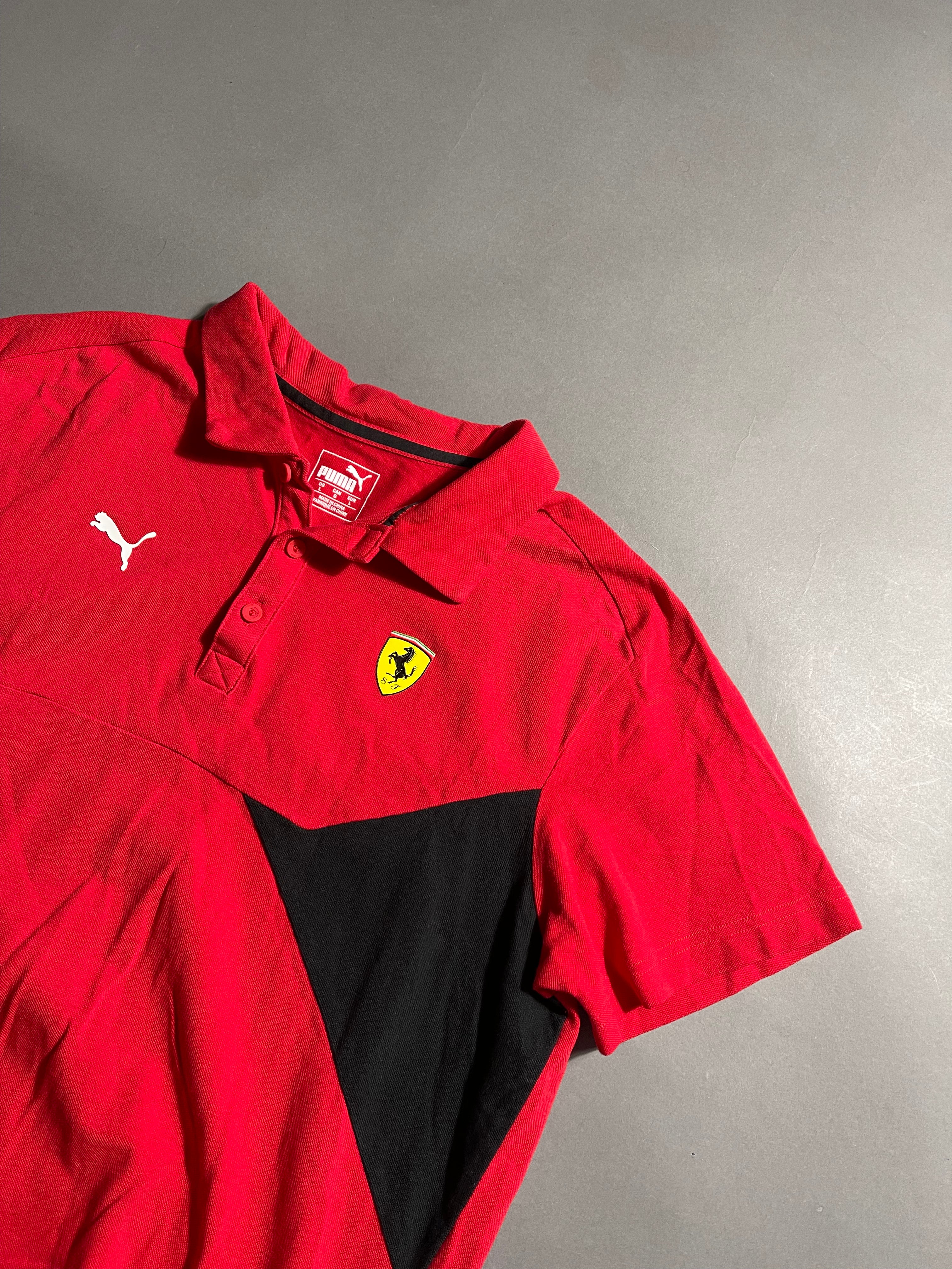 Puma x Ferrari Y2K Polo Shirt L Mens