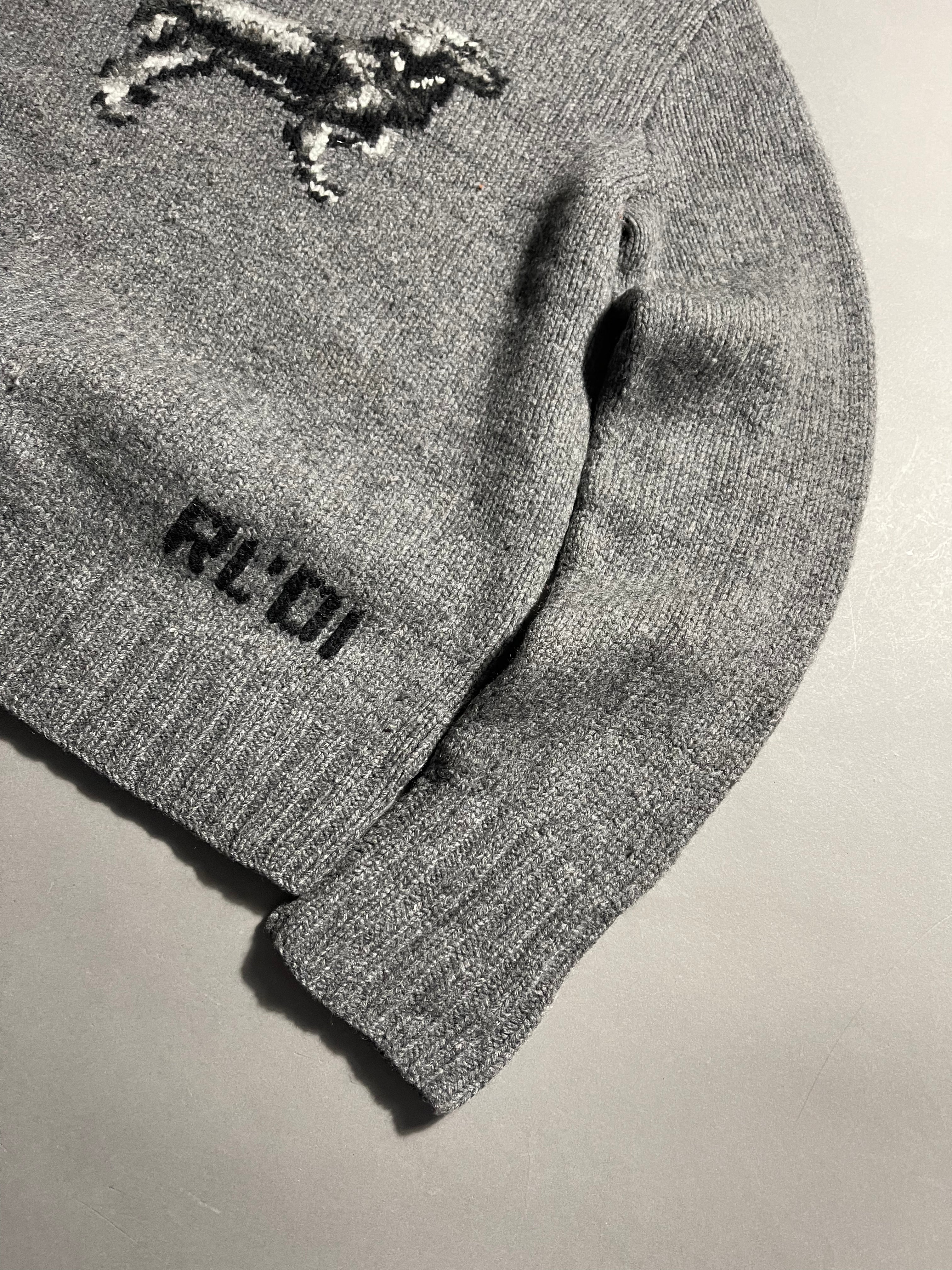 Polo Ralph Lauren Vintage Y2K Knit Sweatshirt Wool Cashmere M Mens