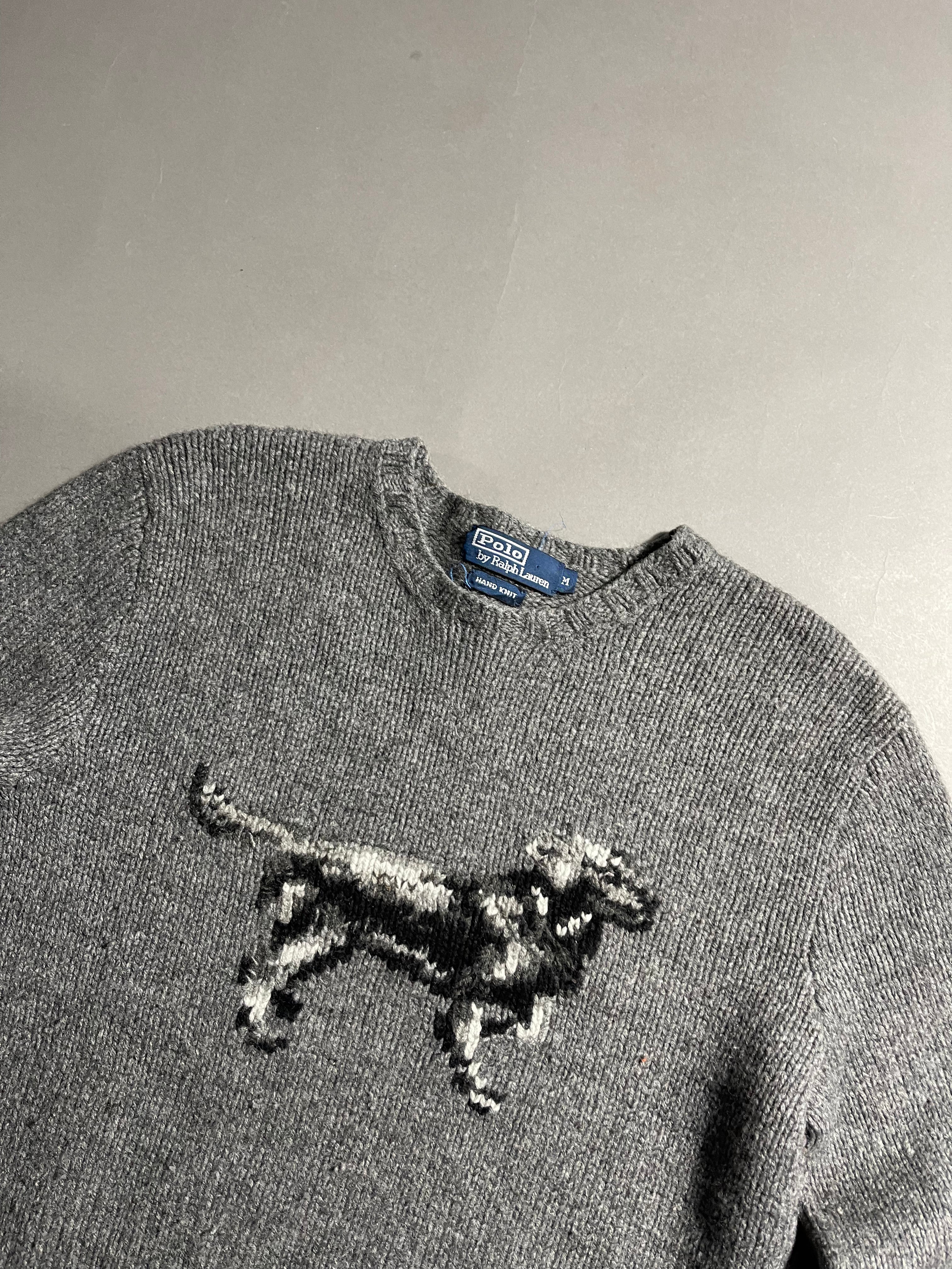 Polo Ralph Lauren Vintage Y2K Knit Sweatshirt Wool Cashmere M Mens