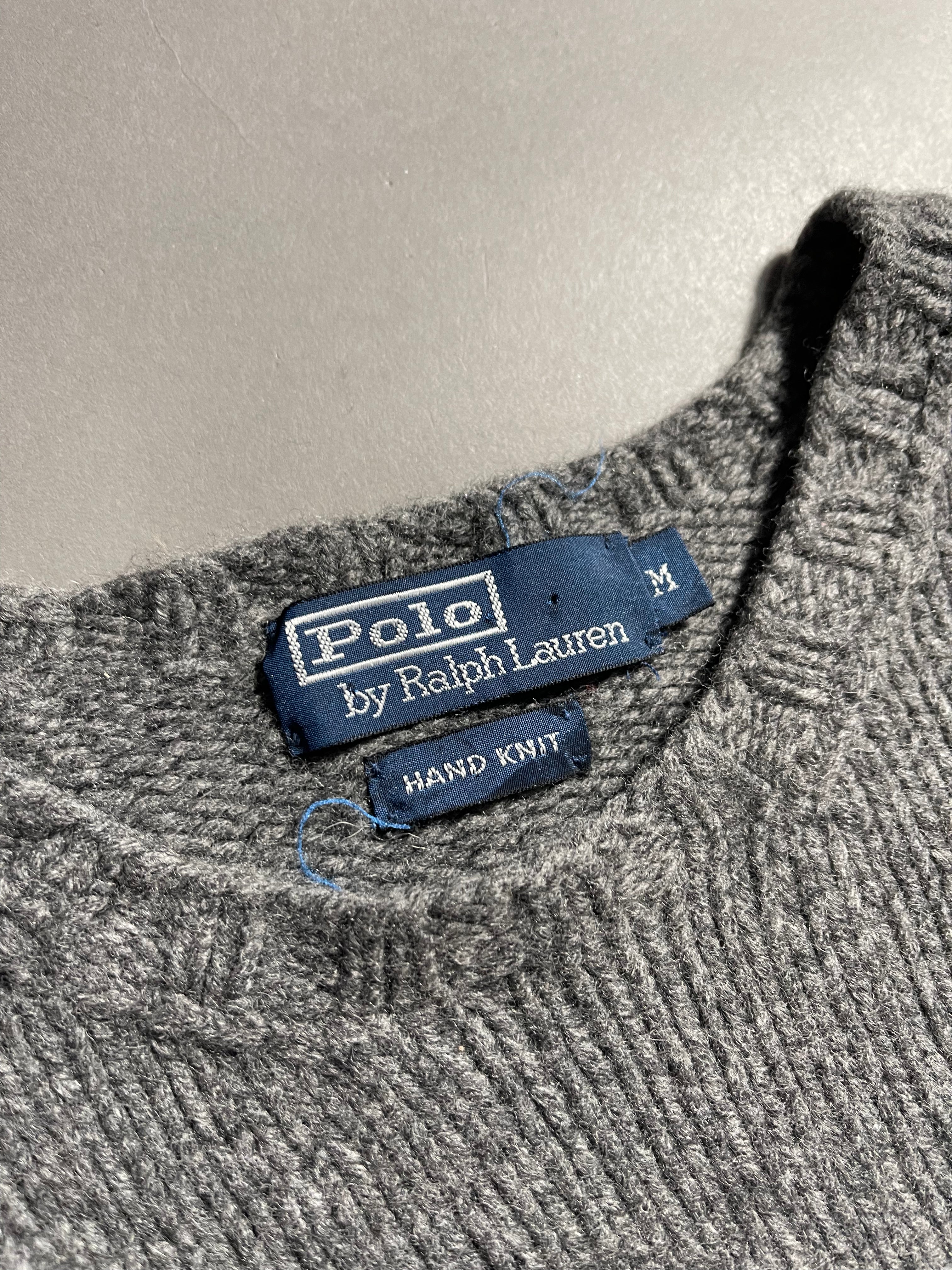 Polo Ralph Lauren Vintage Y2K Knit Sweatshirt Wool Cashmere M Mens