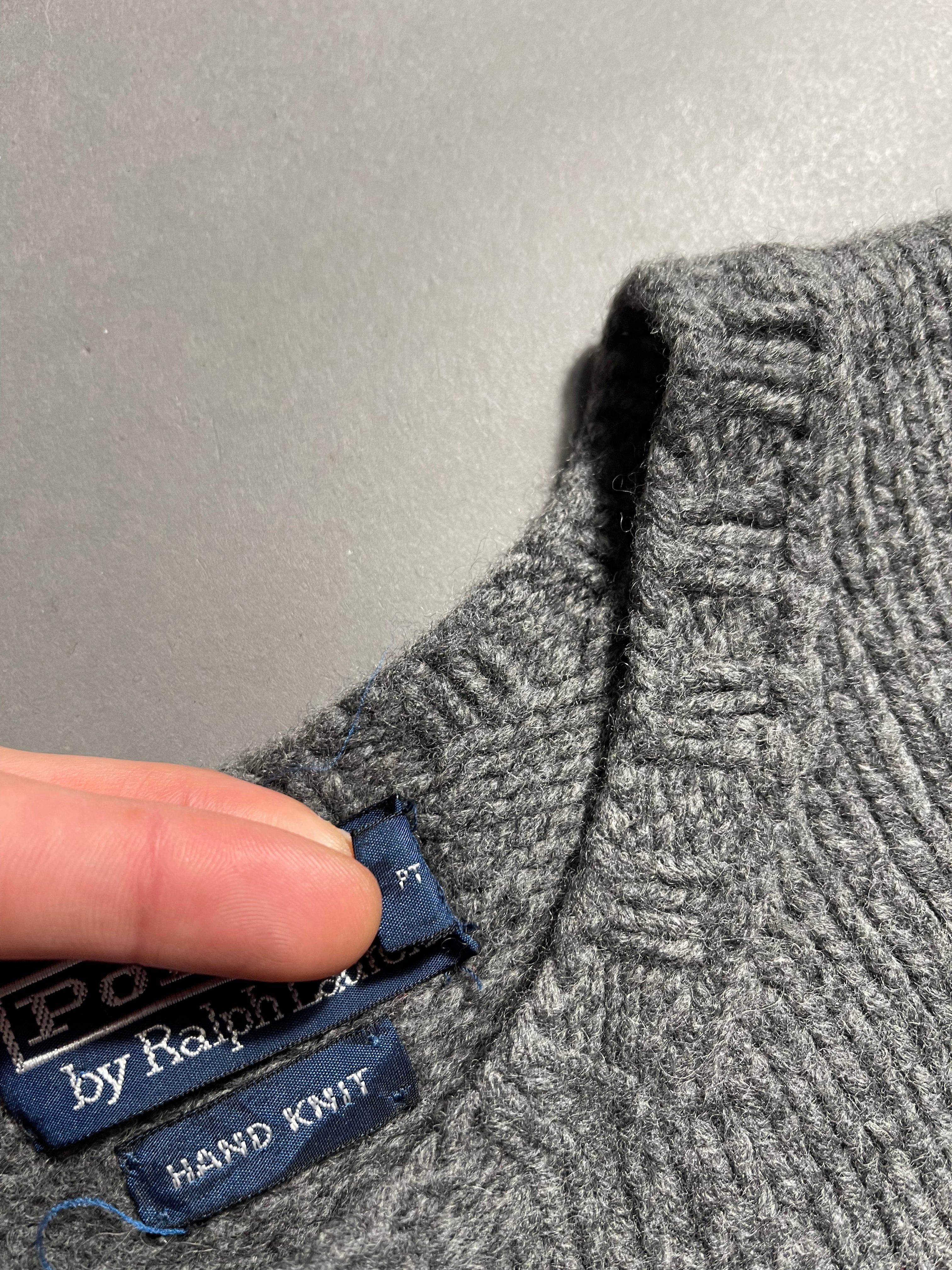 Polo Ralph Lauren Vintage Y2K Knit Sweatshirt Wool Cashmere M Mens